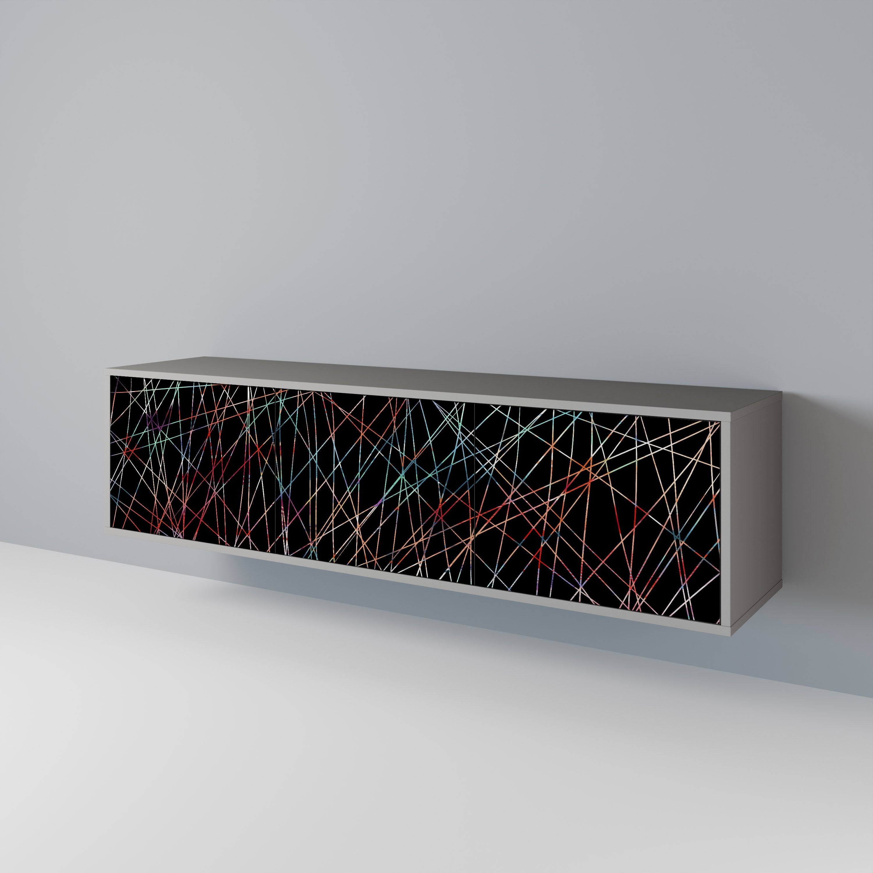 LUMINOUS SNARE Třídveřový TV stolek