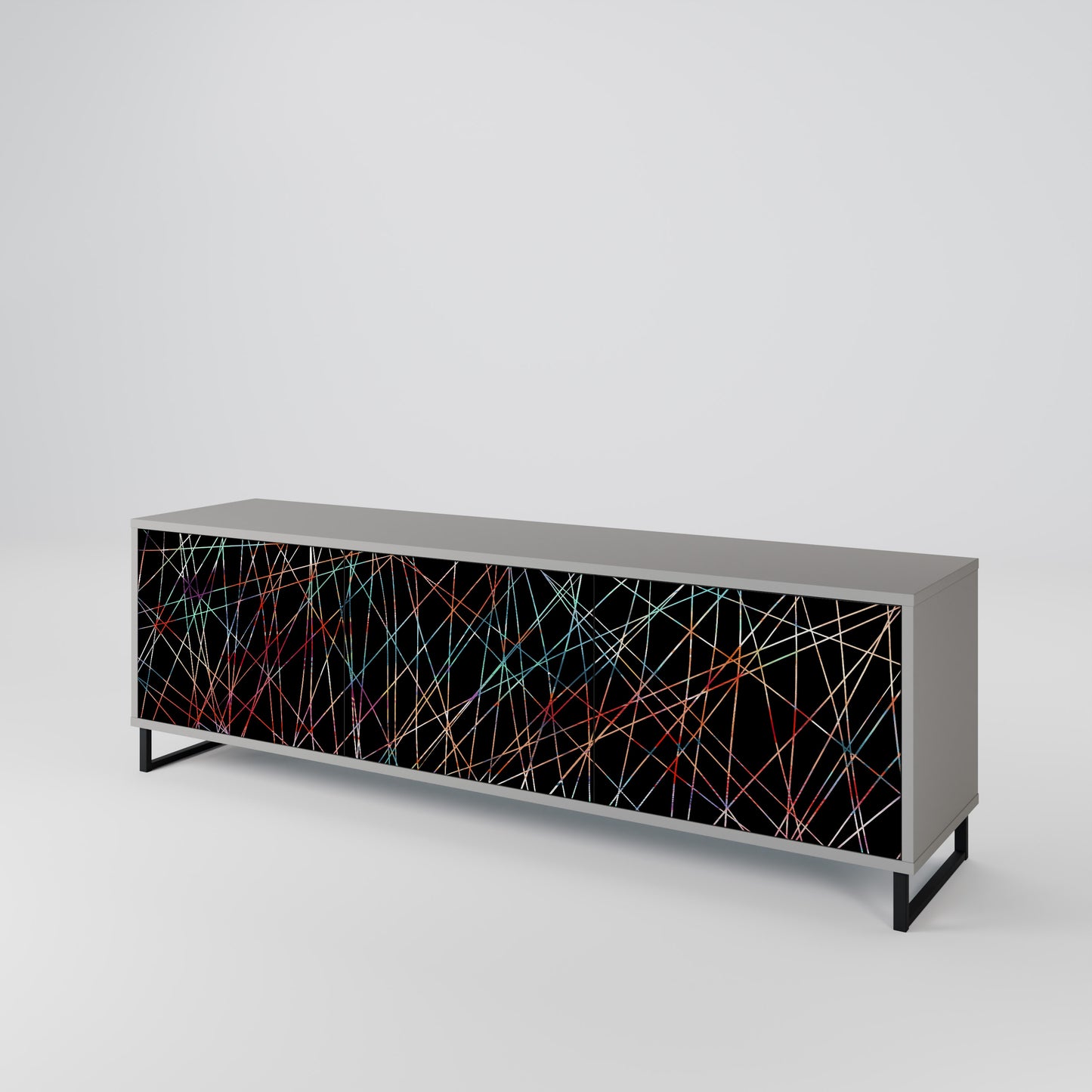 LUMINOUS SNARE Třídveřový TV stolek