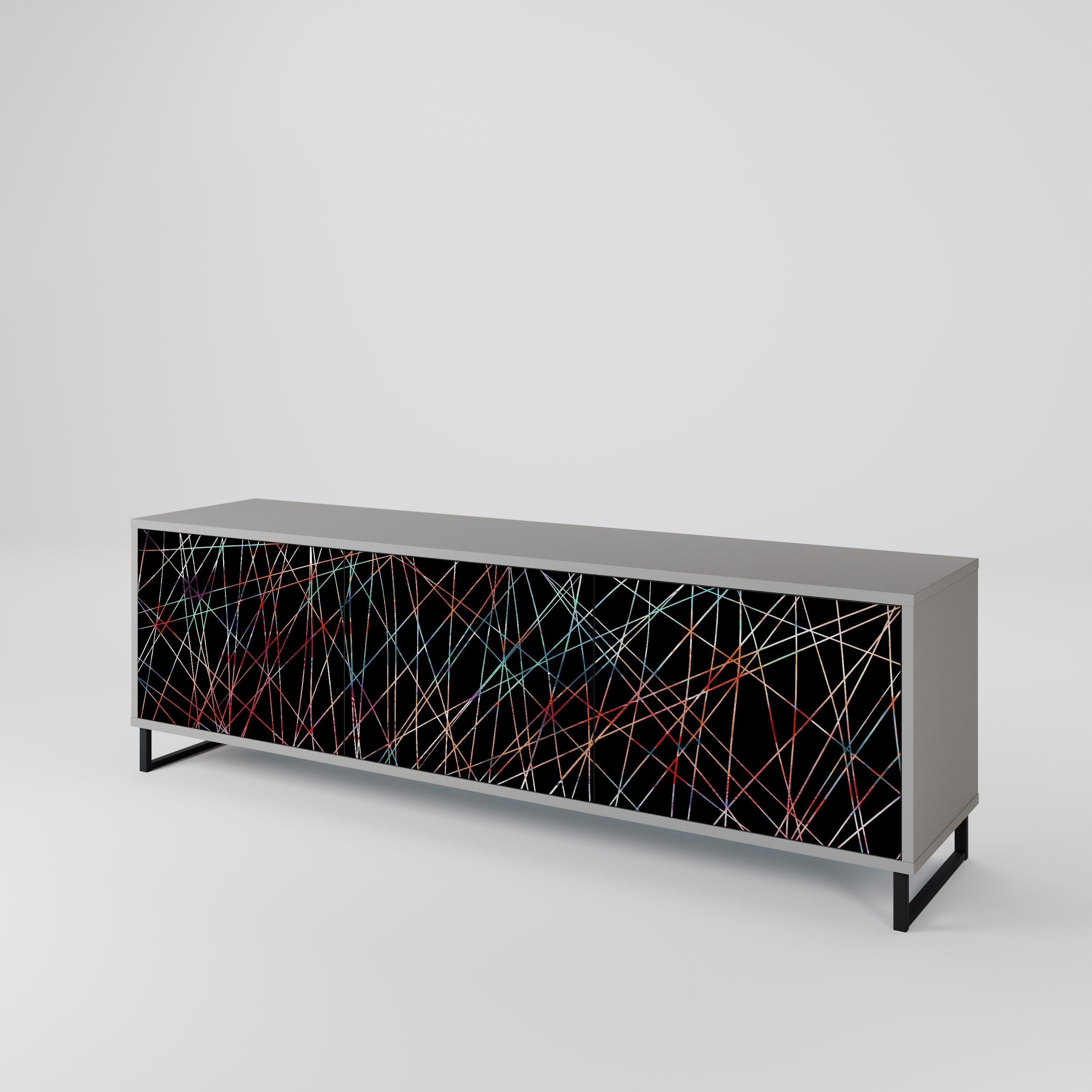 LUMINOUS SNARE Třídveřový TV stolek