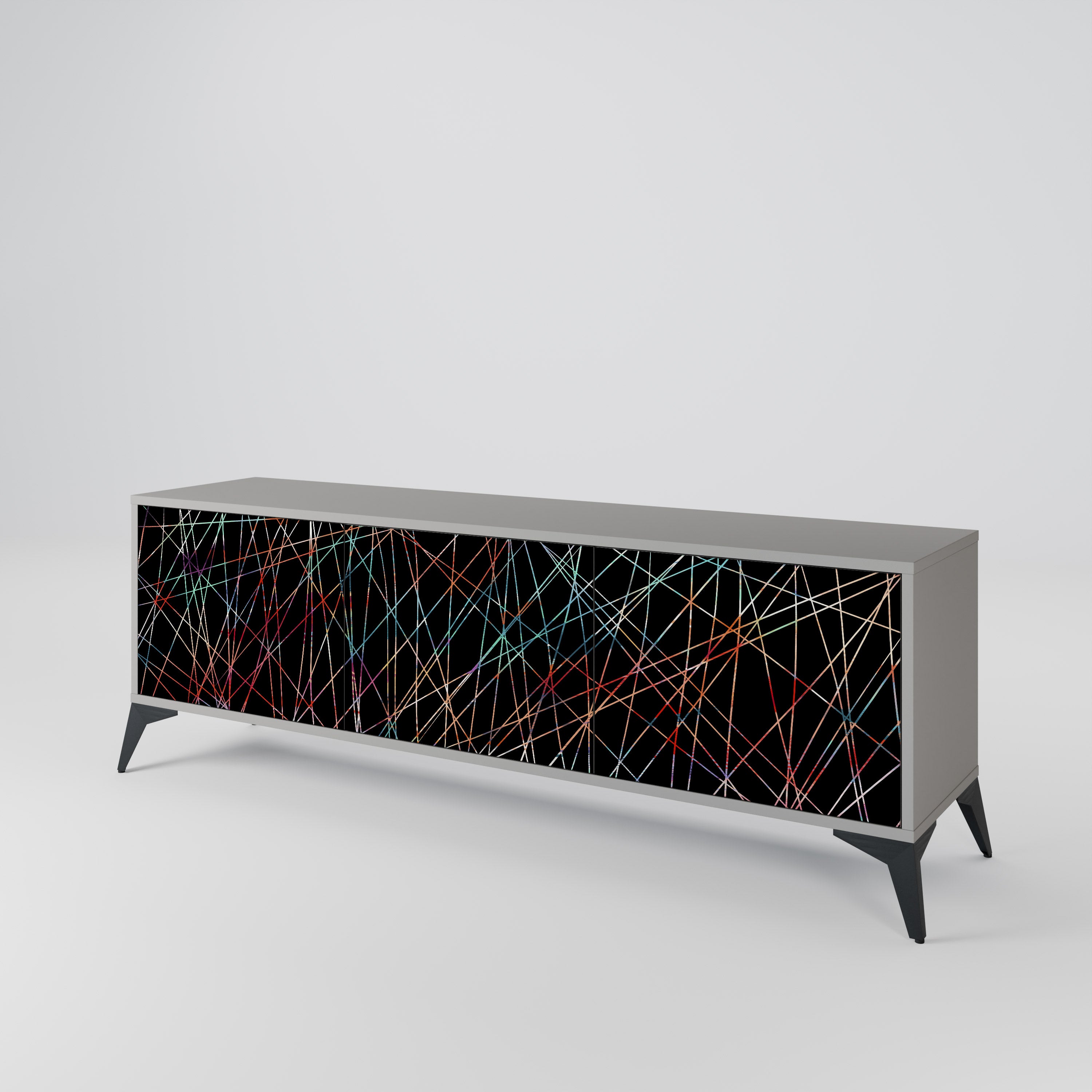 LUMINOUS SNARE Třídveřový TV stolek