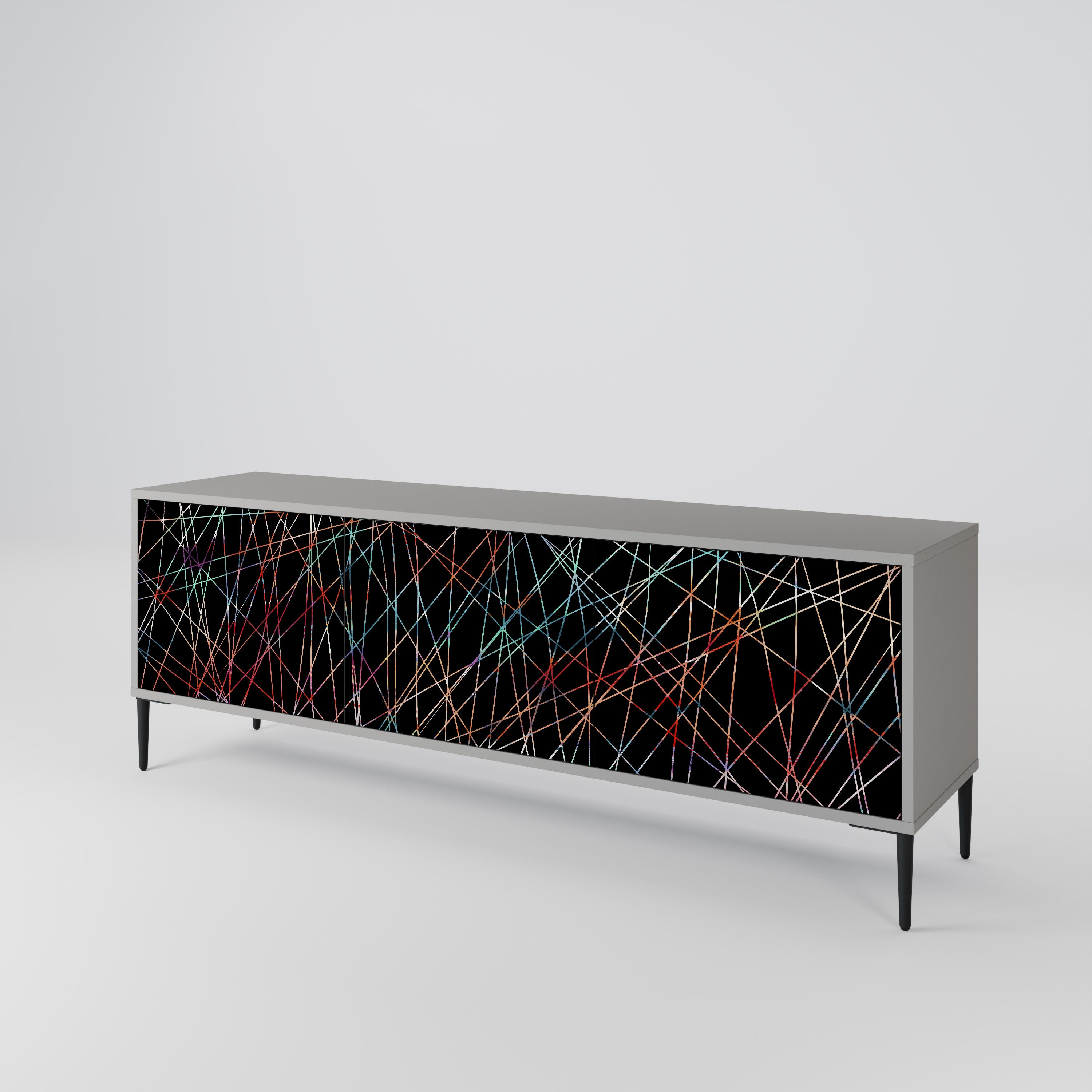 LUMINOUS SNARE Třídveřový TV stolek
