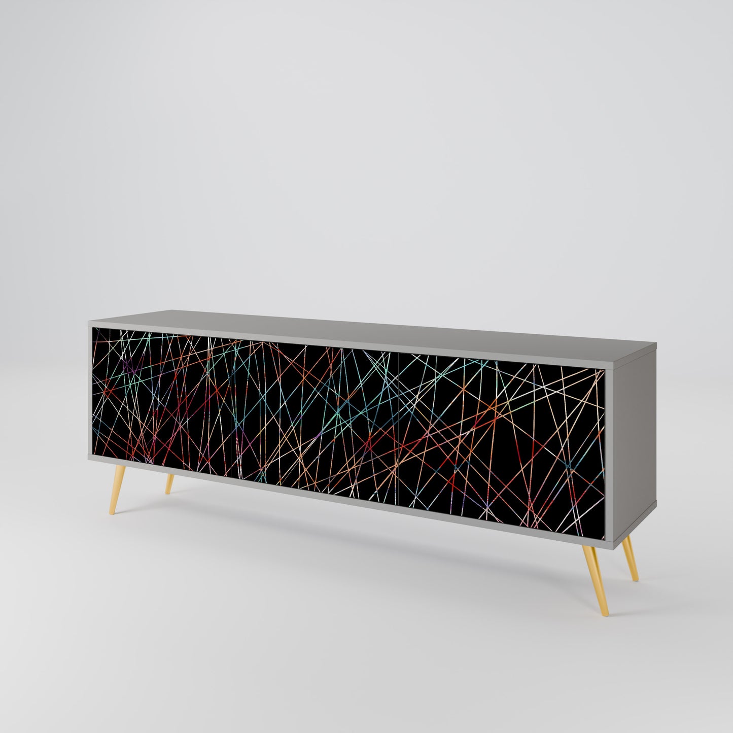LUMINOUS SNARE Třídveřový TV stolek