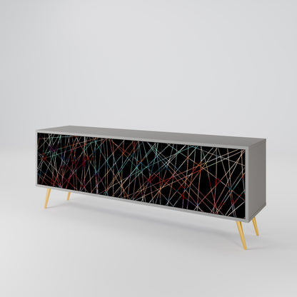 LUMINOUS SNARE Třídveřový TV stolek
