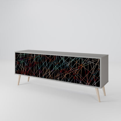 LUMINOUS SNARE Třídveřový TV stolek