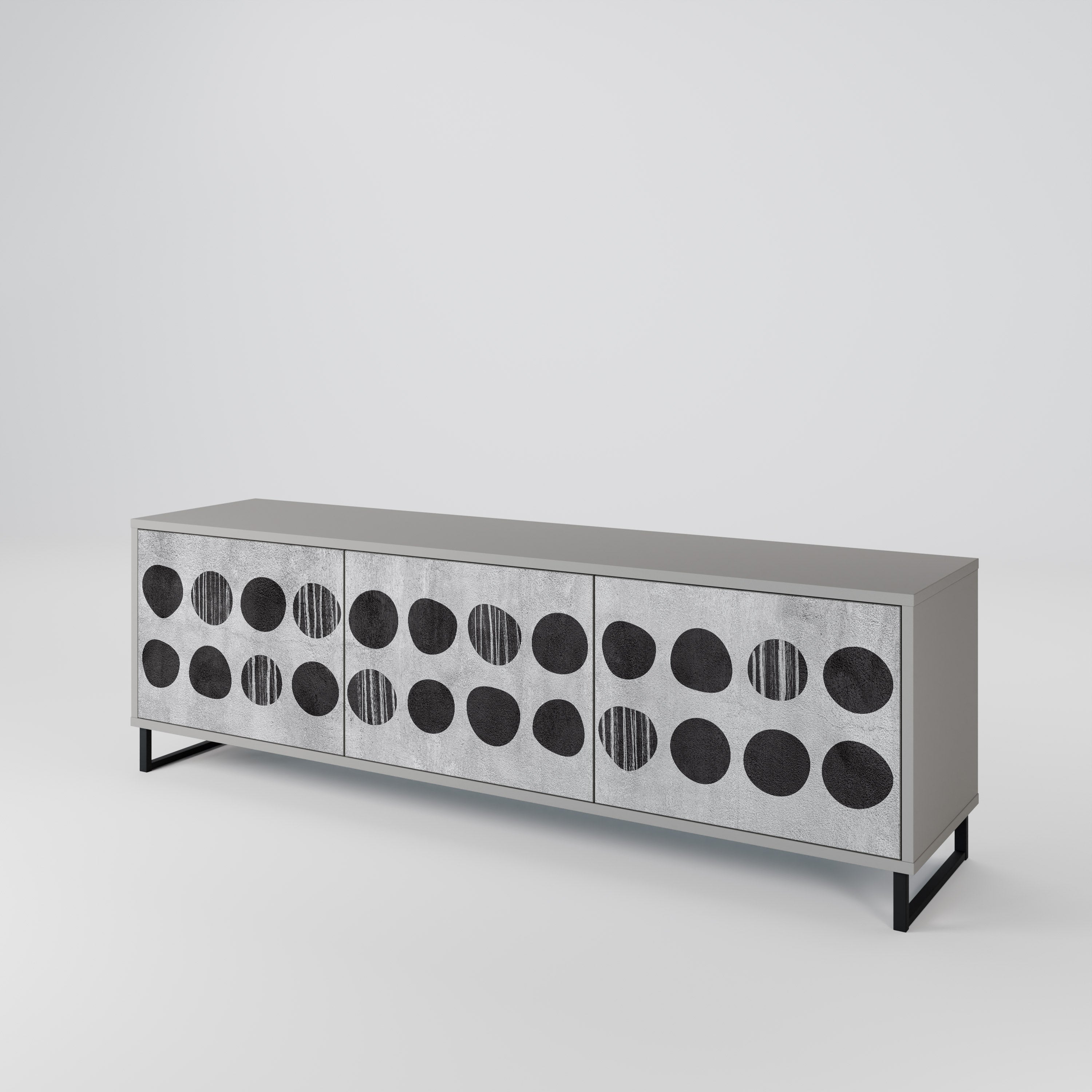 GHOSTLY GRADIENTS Třídveřový TV stolek