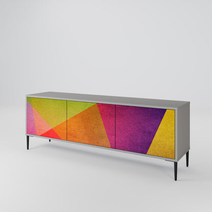 VIVID GEOMETRY Třídveřový TV stolek