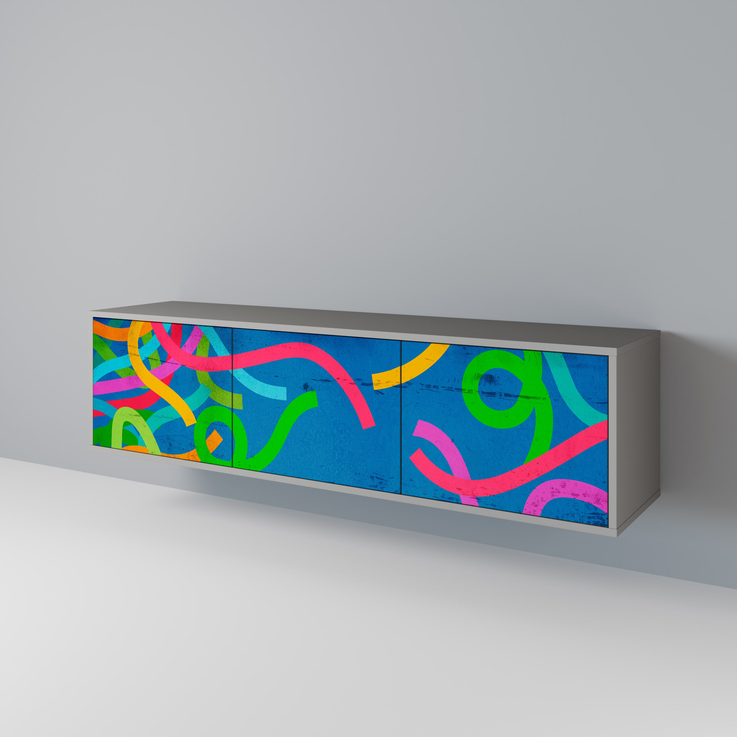 STREAMER TANGLE Třídveřový TV stolek