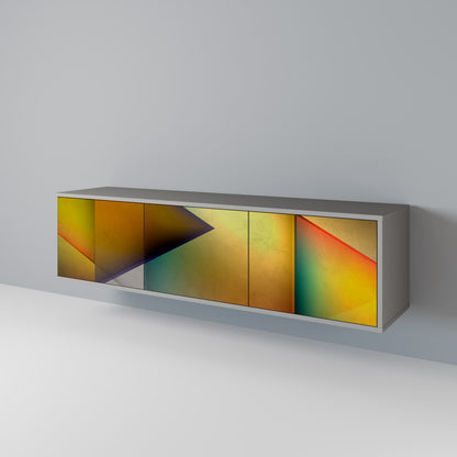 PIERCING SHARPNESS Třídveřový TV stolek