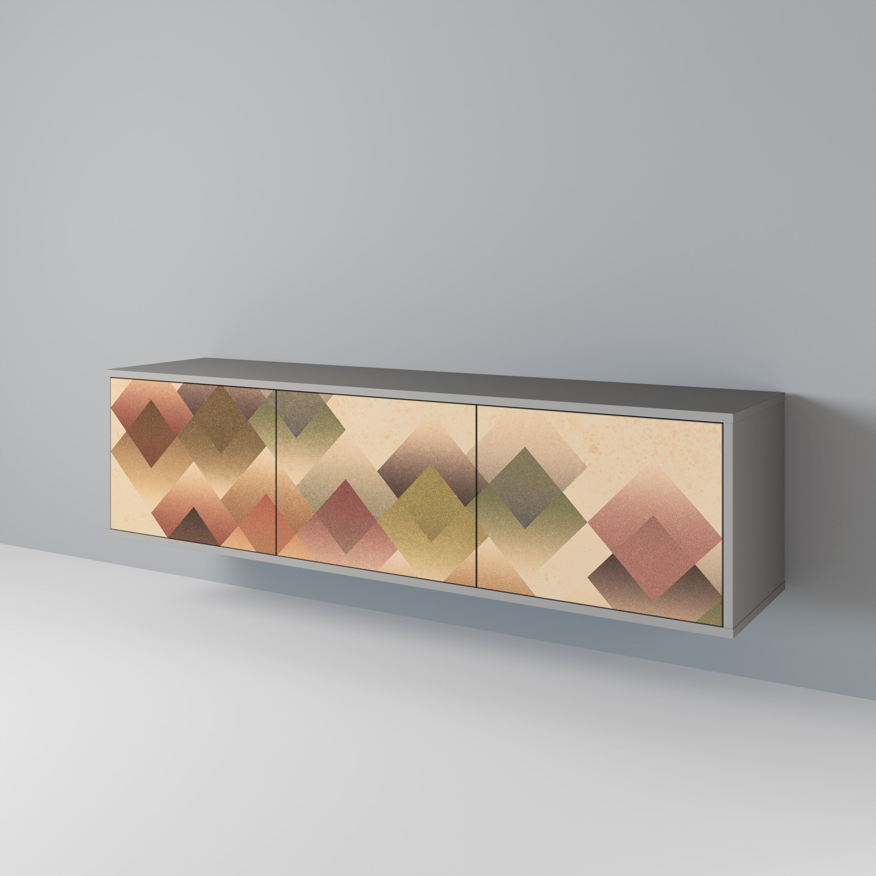 GEOMETRIC FUSION Třídveřový TV stolek