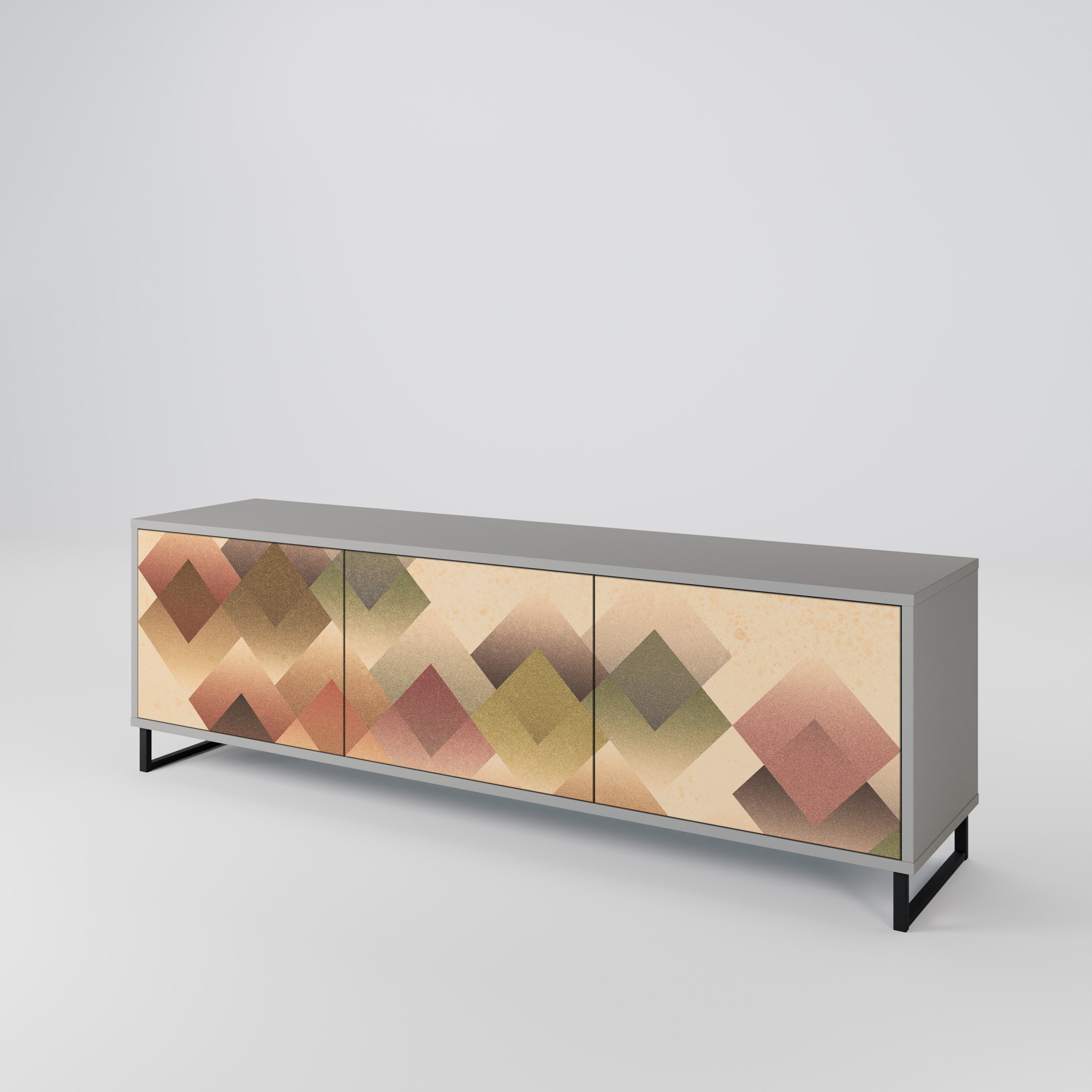 GEOMETRIC FUSION Třídveřový TV stolek