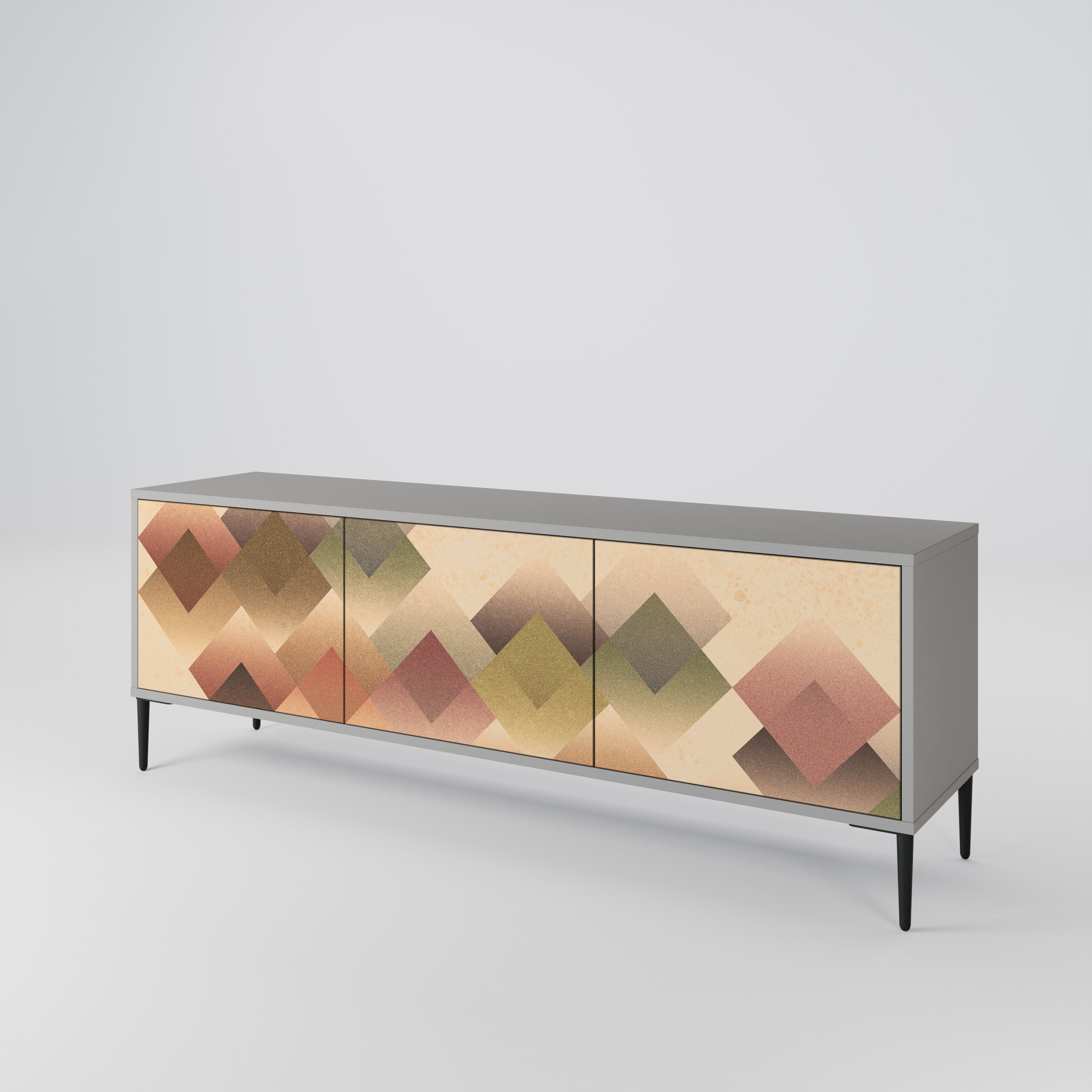 GEOMETRIC FUSION Třídveřový TV stolek