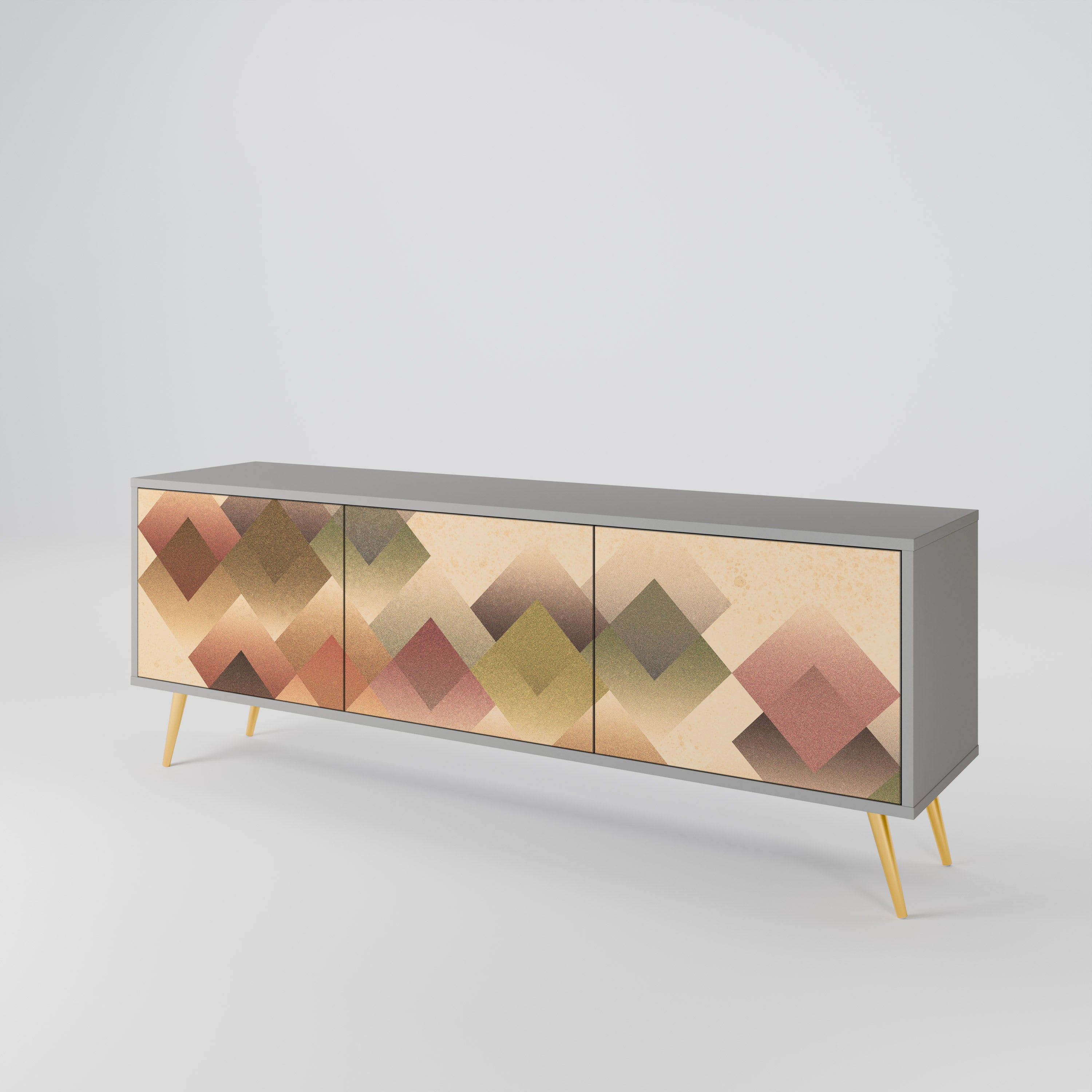 GEOMETRIC FUSION Třídveřový TV stolek
