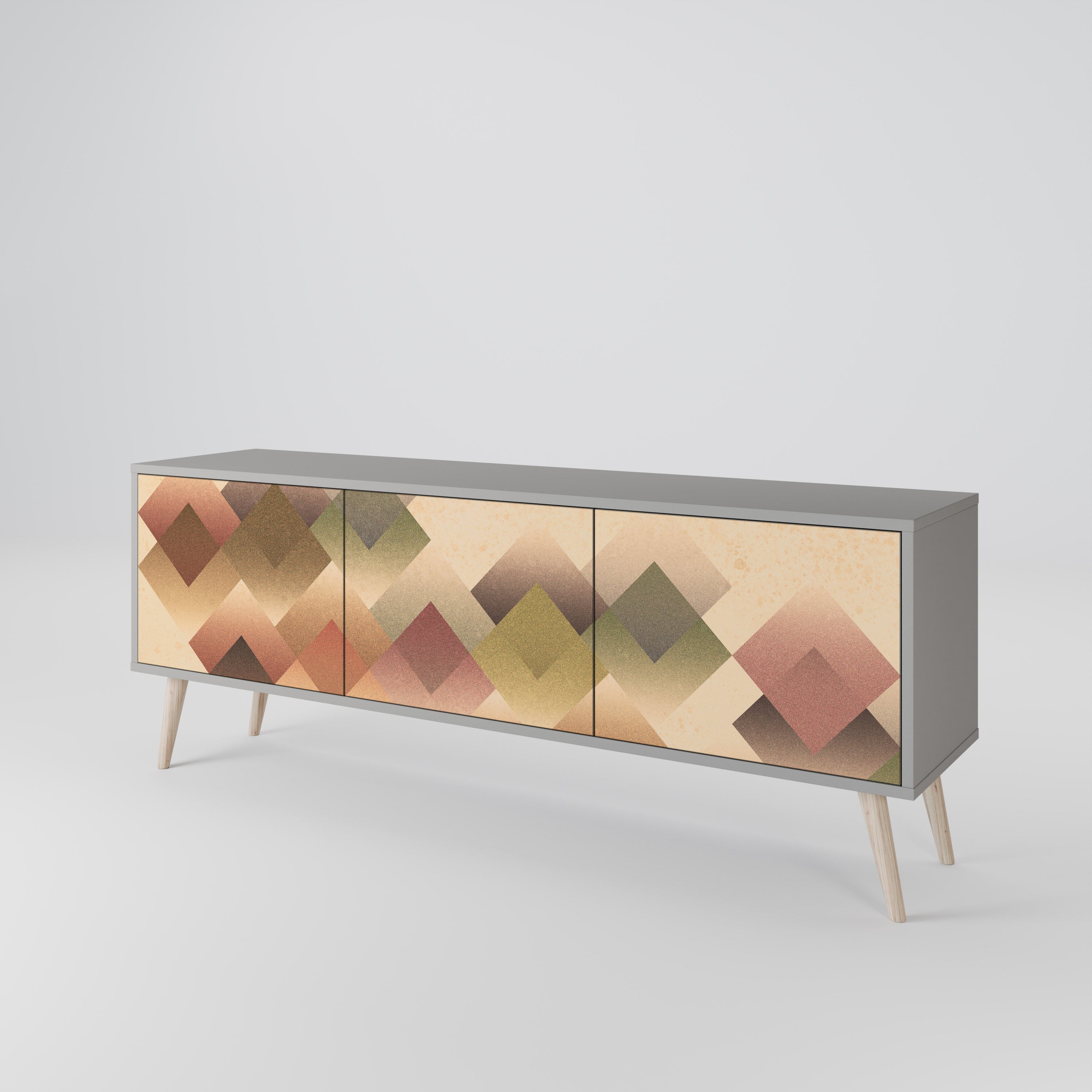 GEOMETRIC FUSION Třídveřový TV stolek