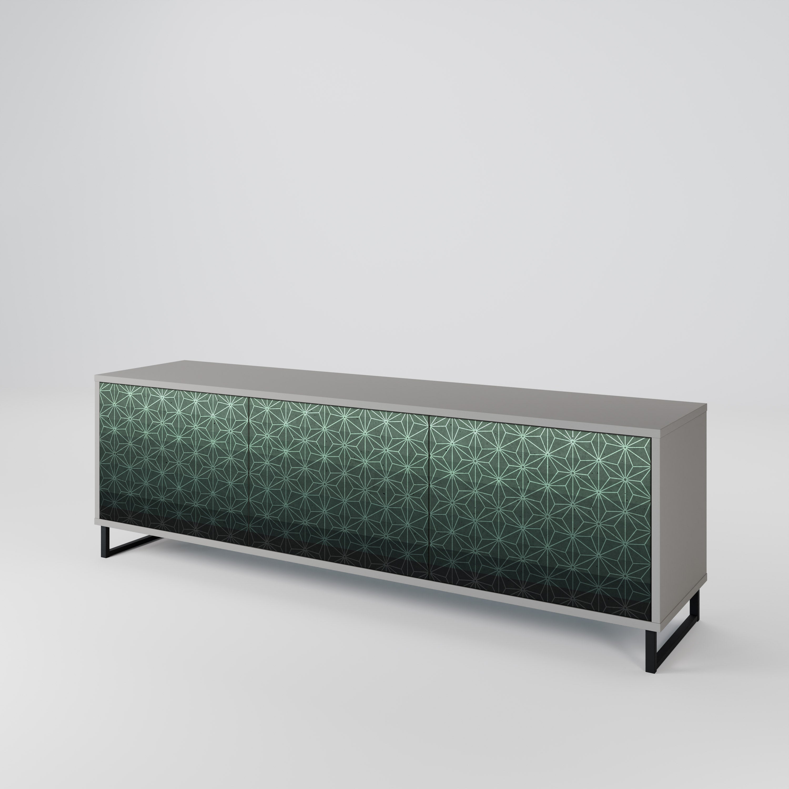 ORNAMENTAL GLIMMER Třídveřový TV stolek
