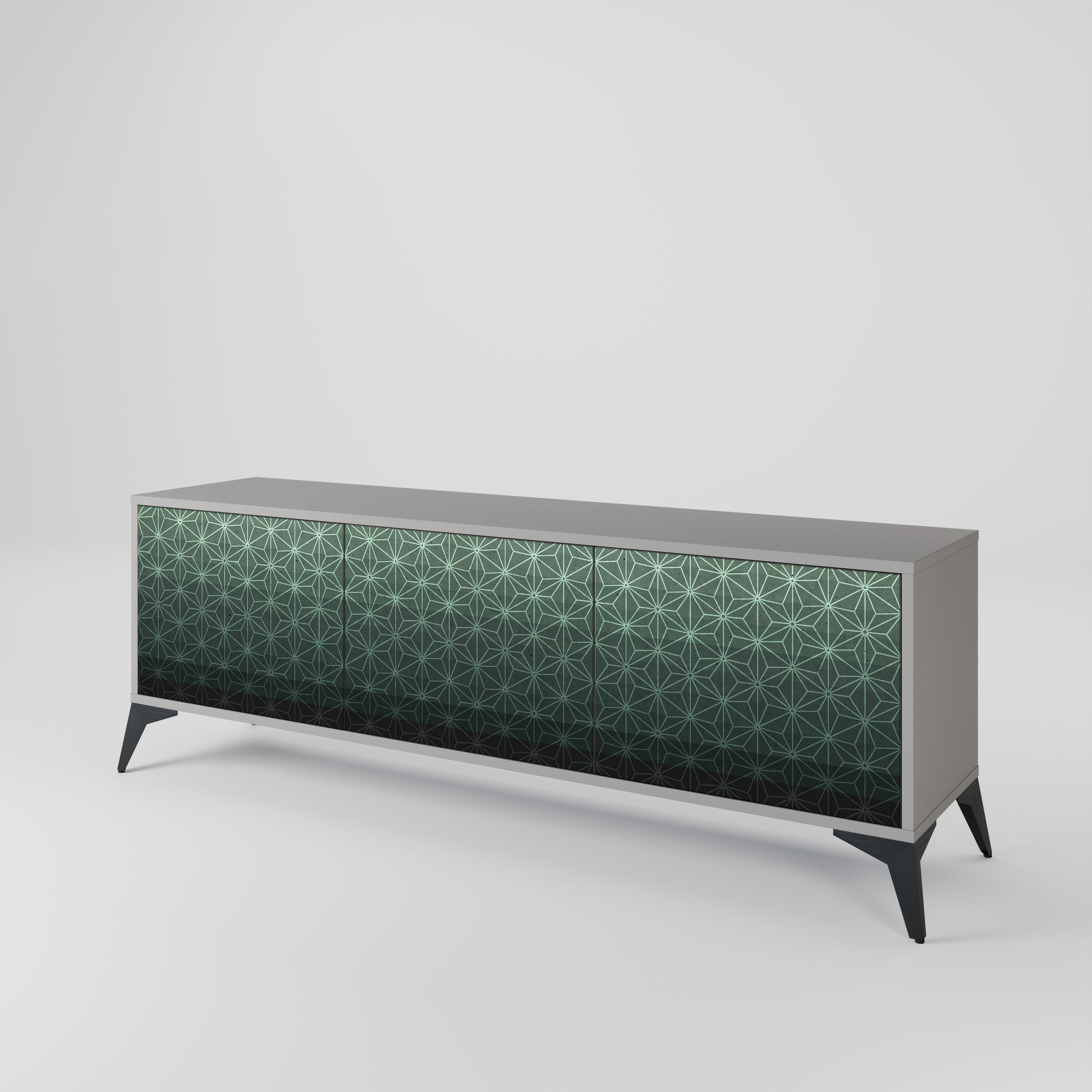 ORNAMENTAL GLIMMER Třídveřový TV stolek