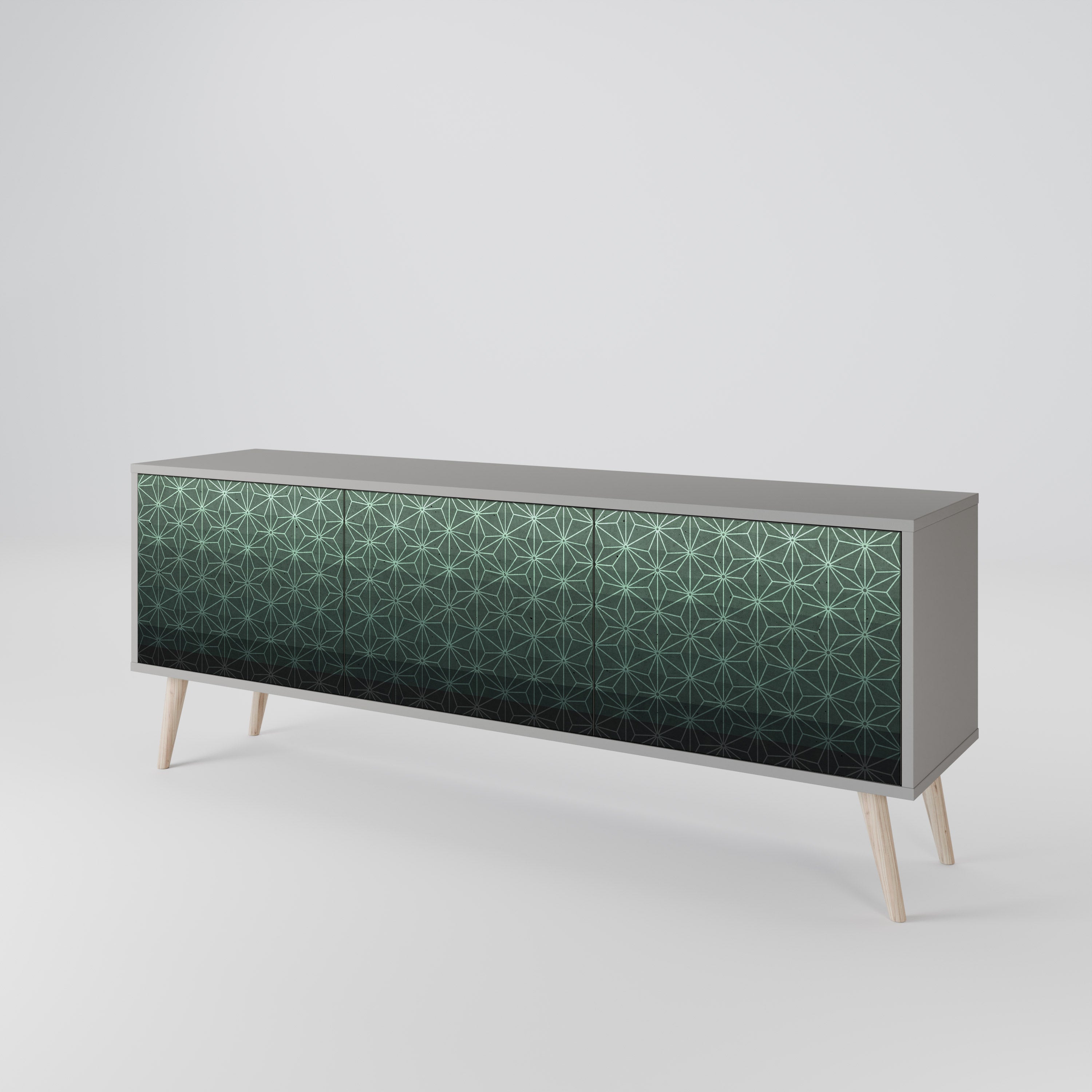 ORNAMENTAL GLIMMER Třídveřový TV stolek