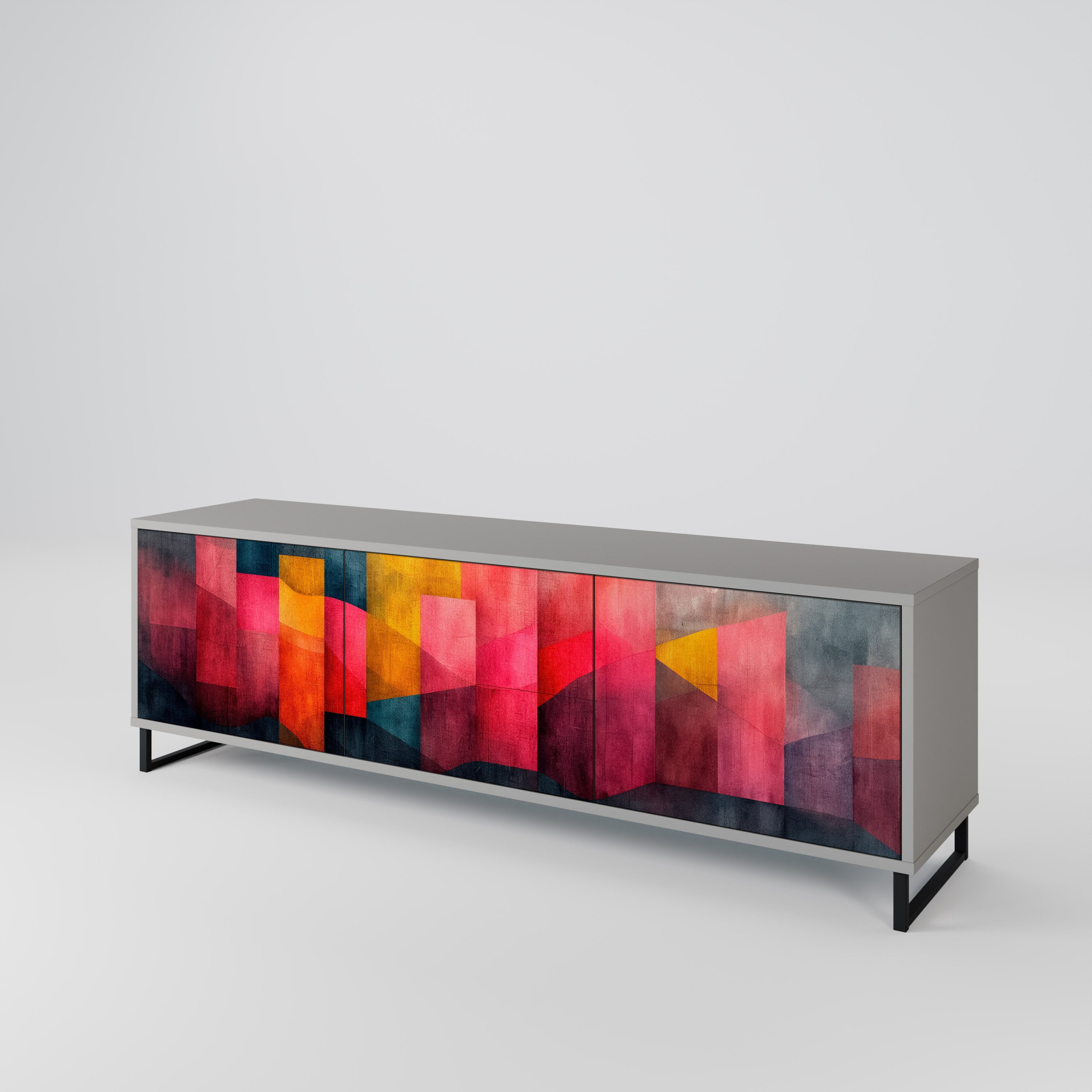 COLORFUL SOUNDS Třídveřový TV stolek