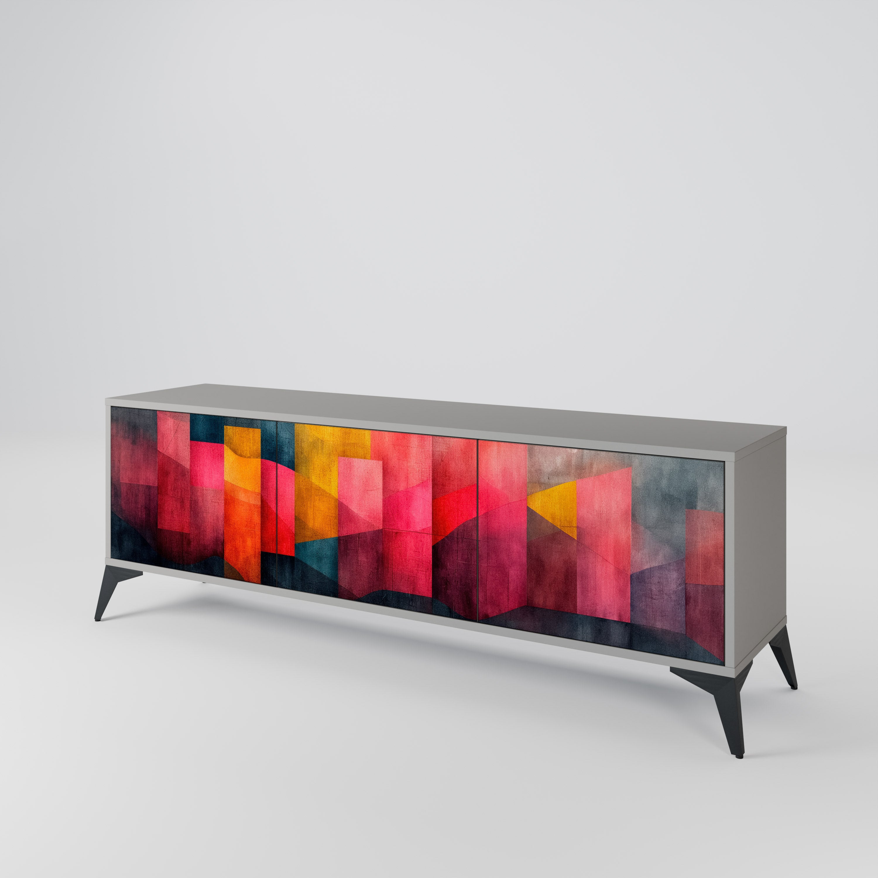 COLORFUL SOUNDS Třídveřový TV stolek