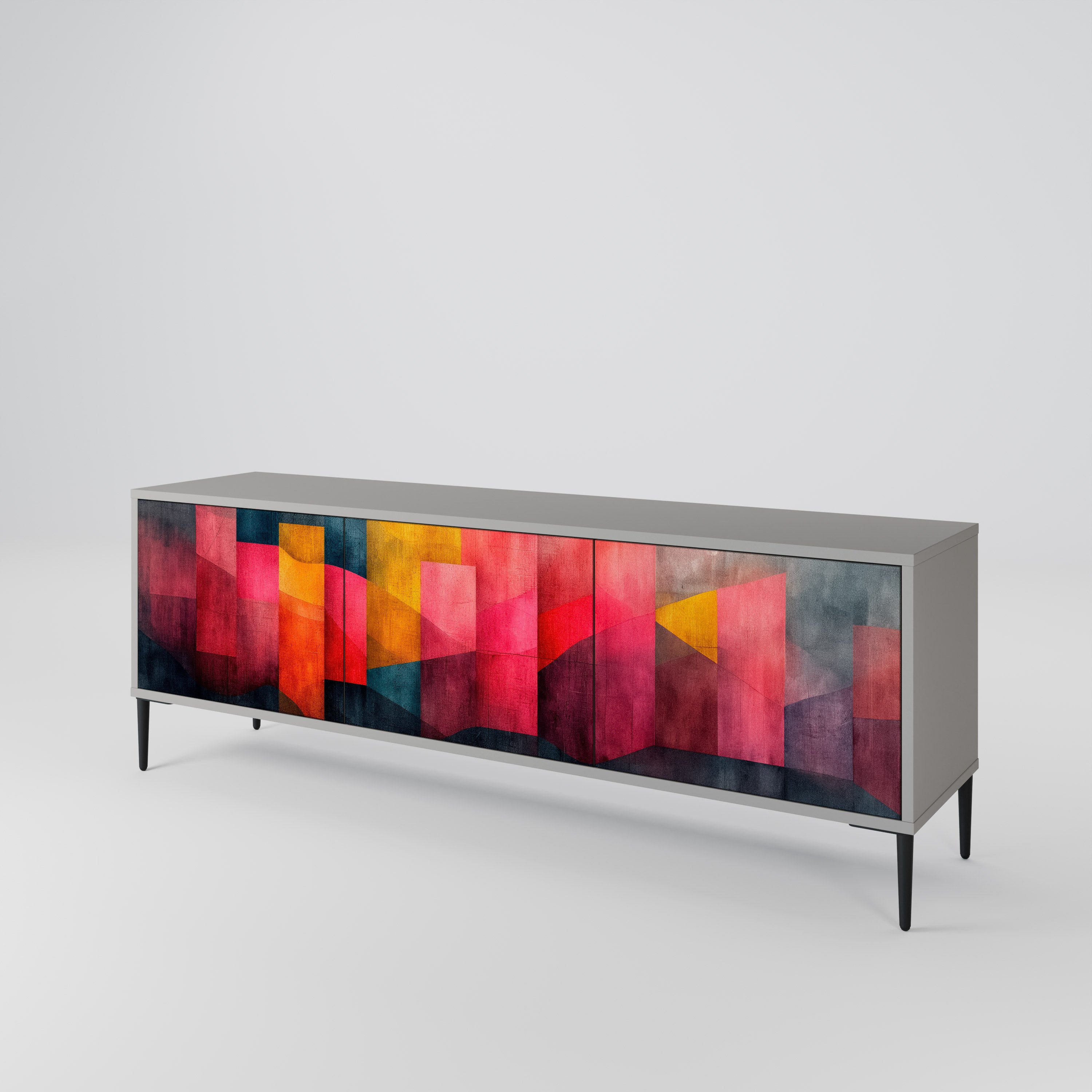 COLORFUL SOUNDS Třídveřový TV stolek