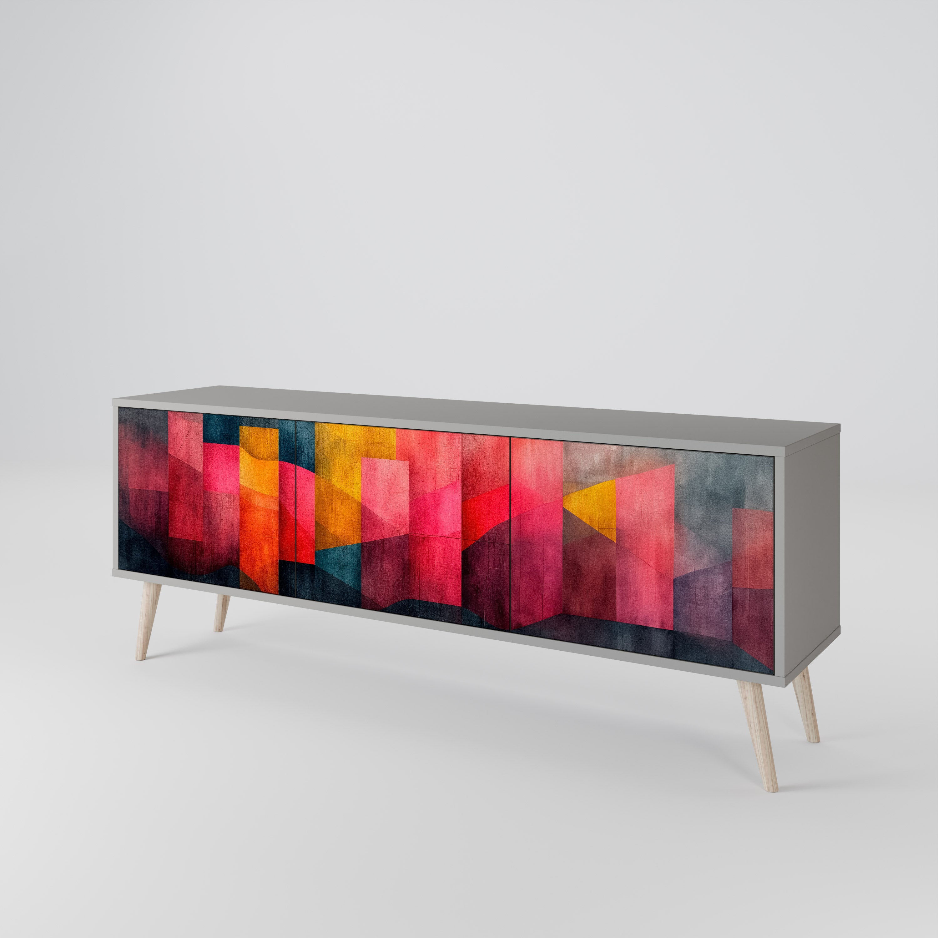 COLORFUL SOUNDS Třídveřový TV stolek