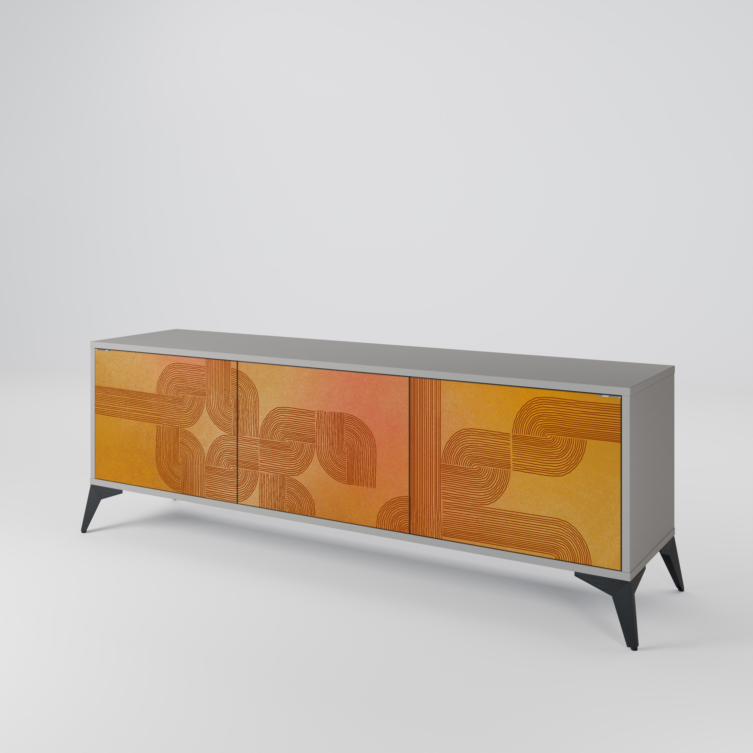 STRENGTHENING RELATION Třídveřový TV stolek