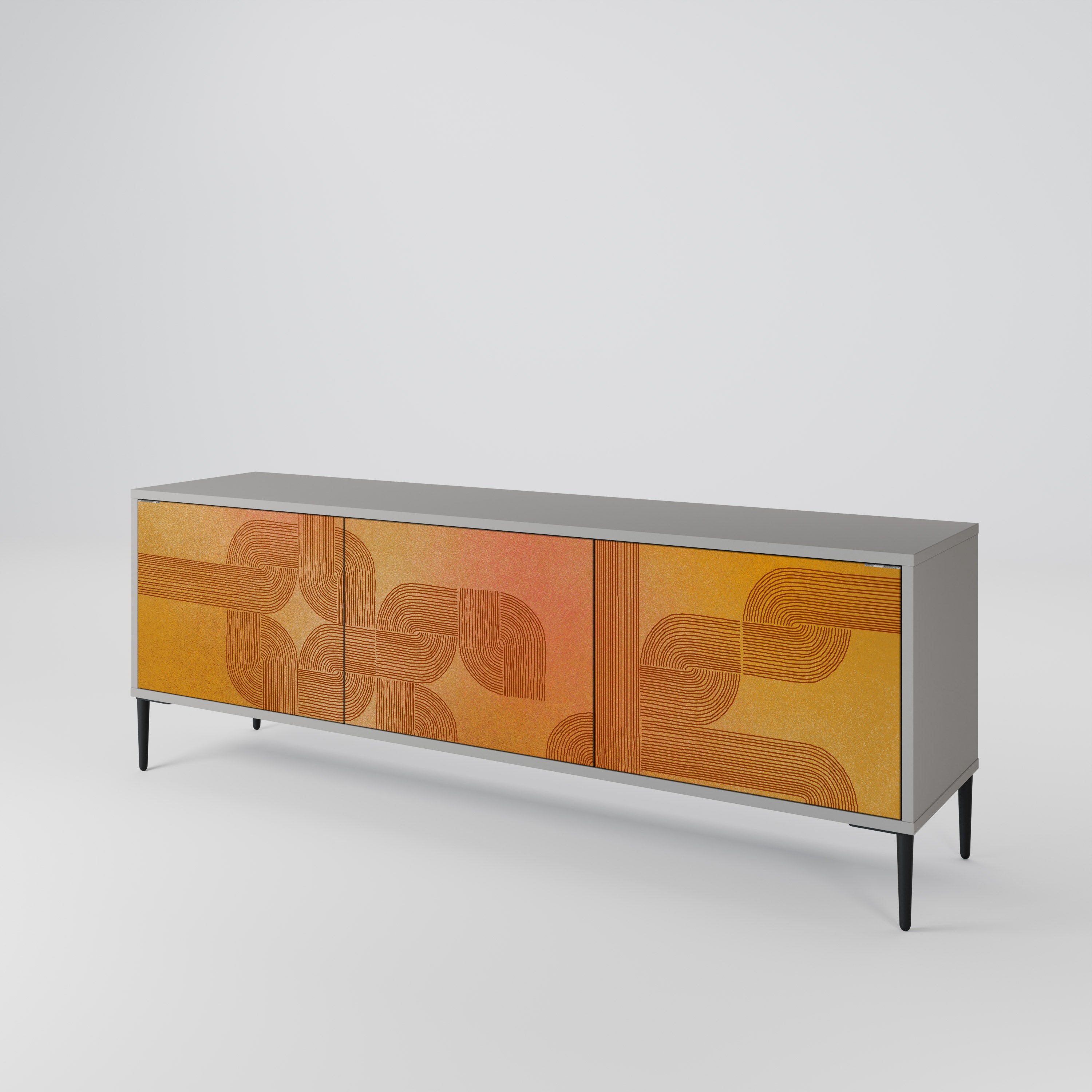 STRENGTHENING RELATION Třídveřový TV stolek