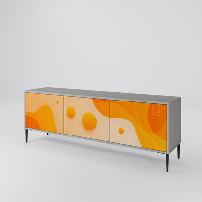 ORANGE ARRANGEMENT Třídveřový TV stolek