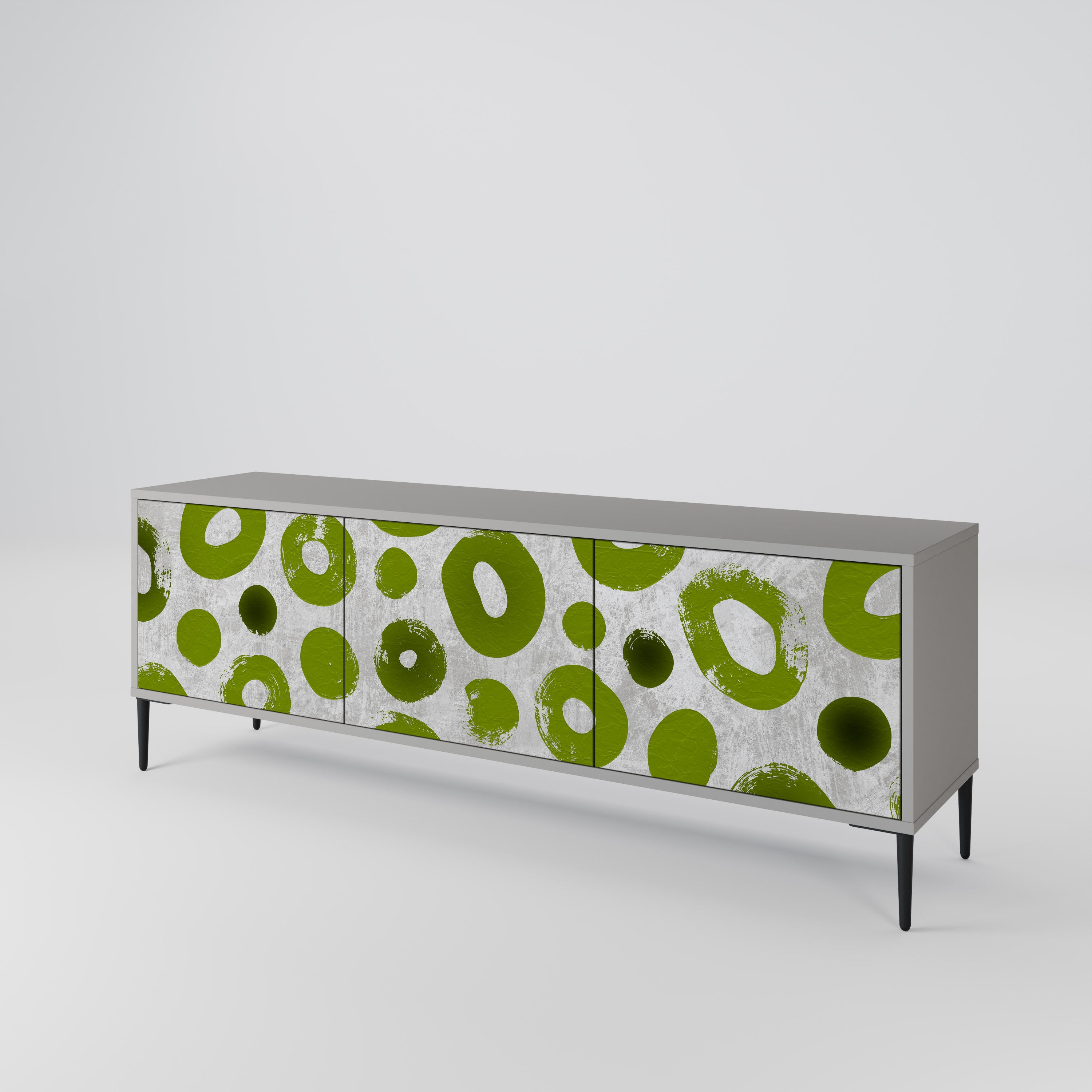 GREEN RHAPSODY Třídveřový TV stolek