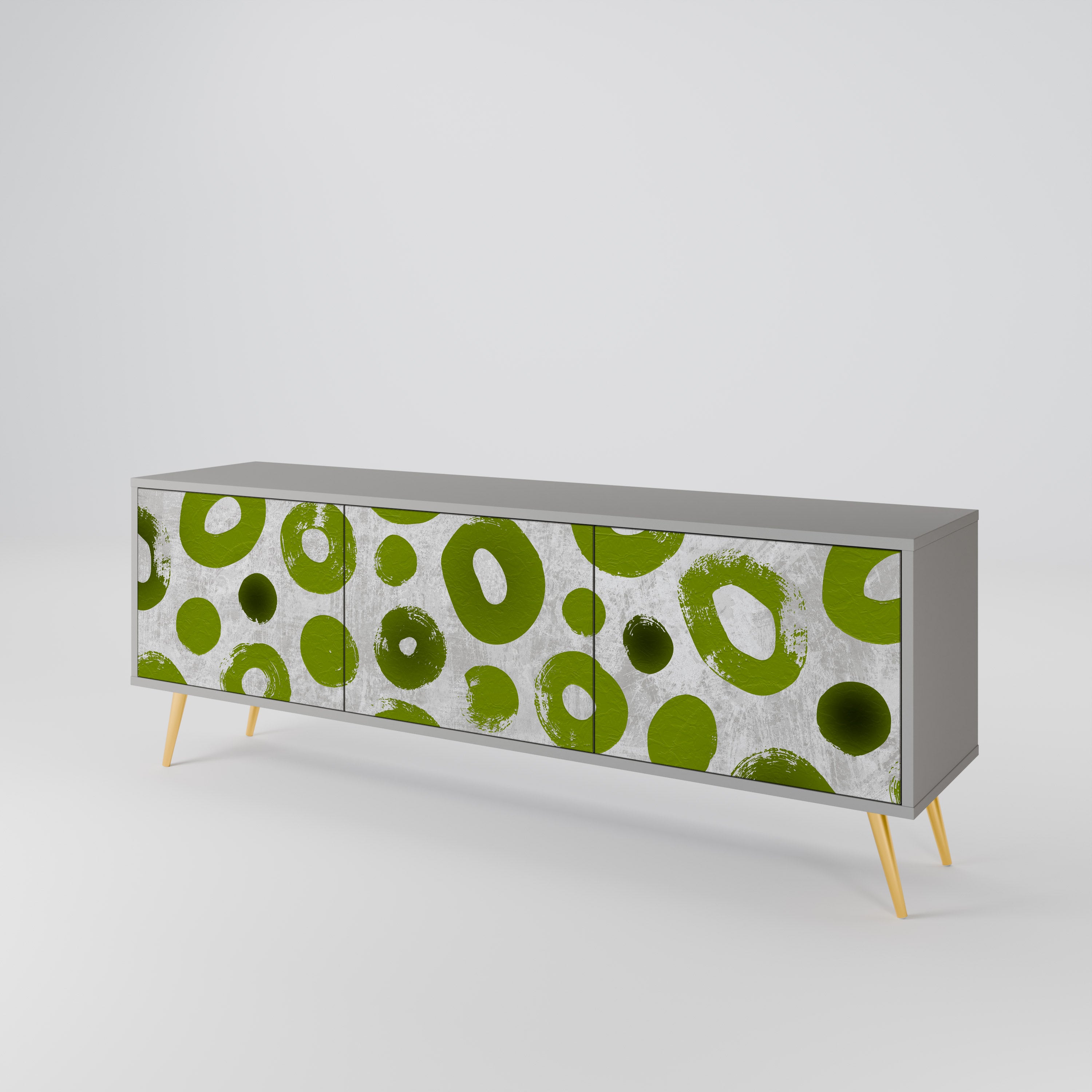GREEN RHAPSODY Třídveřový TV stolek