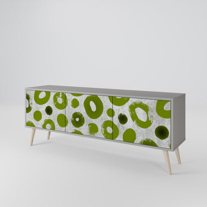 GREEN RHAPSODY Třídveřový TV stolek