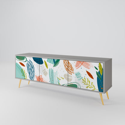 BOTANICAL HURRICANE Třídveřový TV stolek