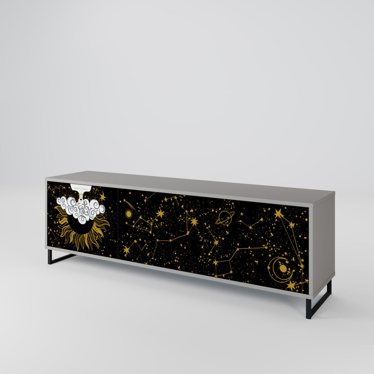 STELLAR CONSTELLATIONS Třídveřový TV stolek