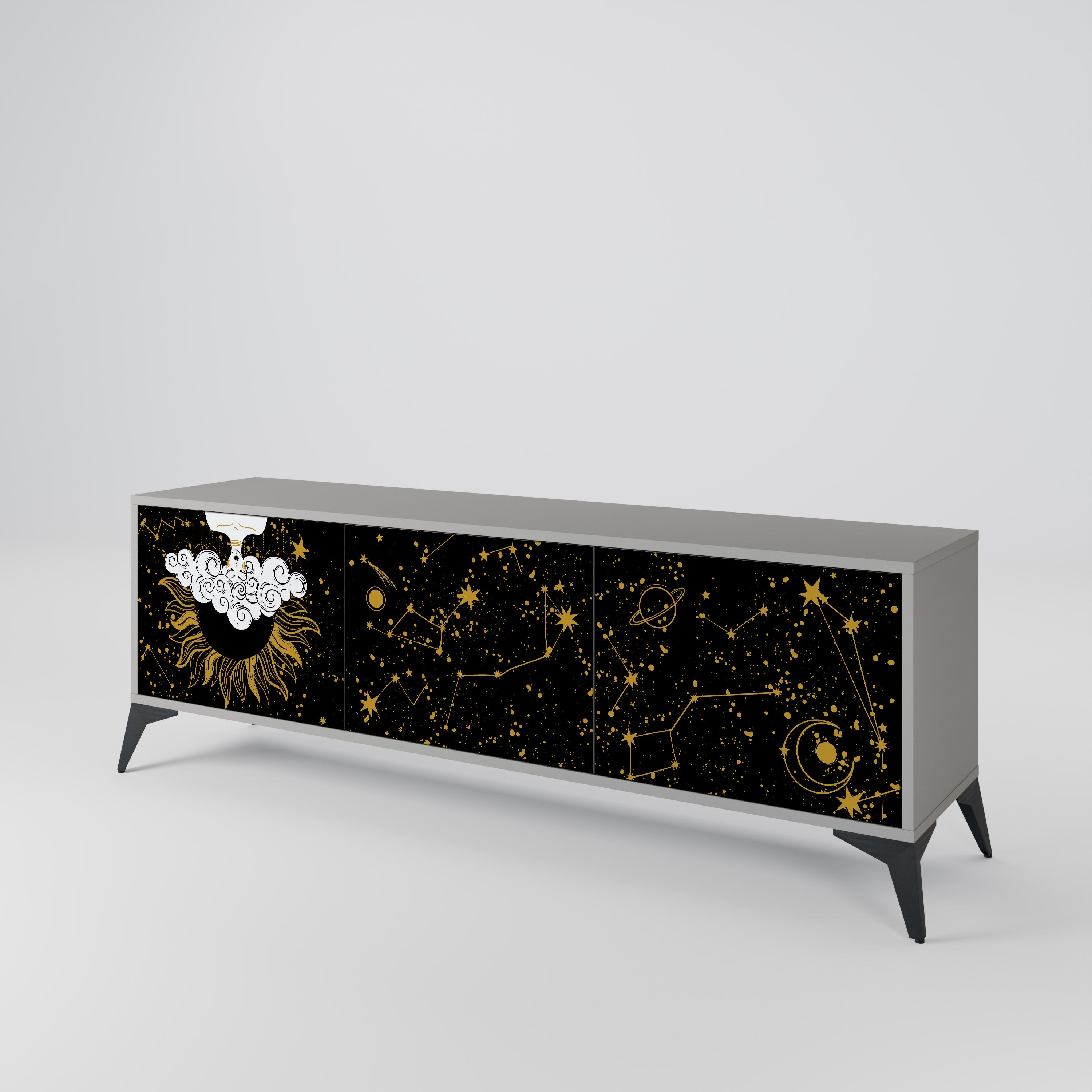 STELLAR CONSTELLATIONS Třídveřový TV stolek