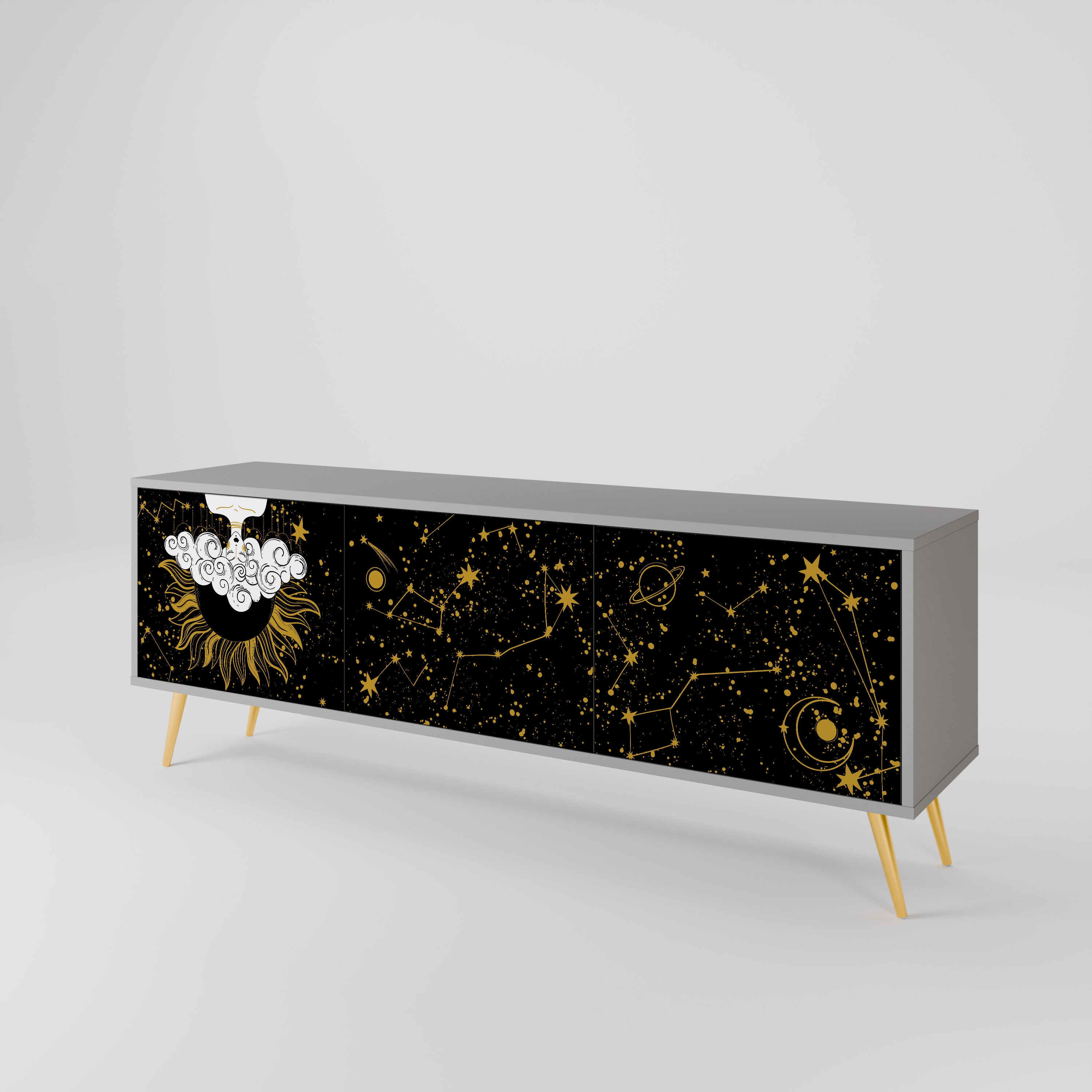 STELLAR CONSTELLATIONS Třídveřový TV stolek