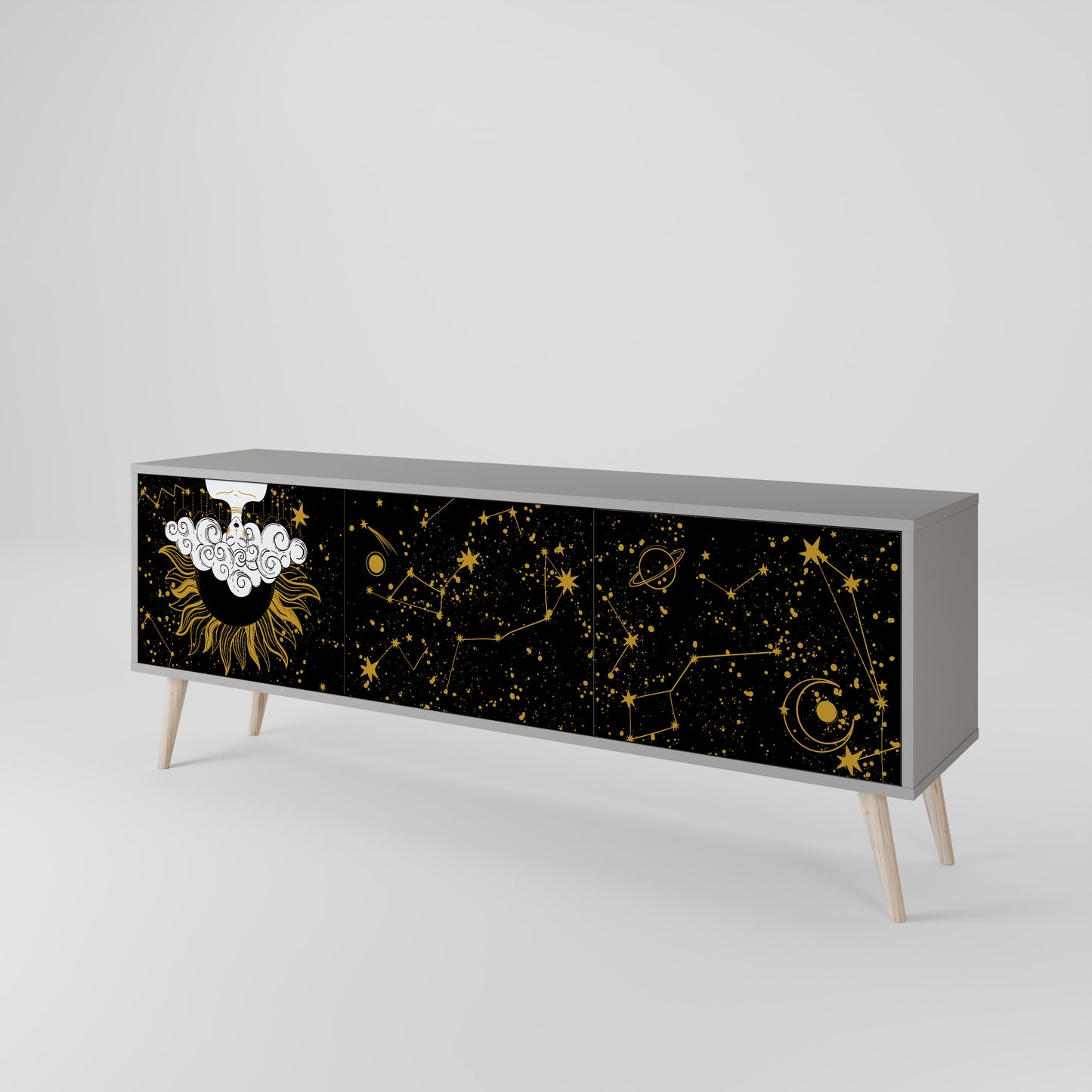 STELLAR CONSTELLATIONS Třídveřový TV stolek