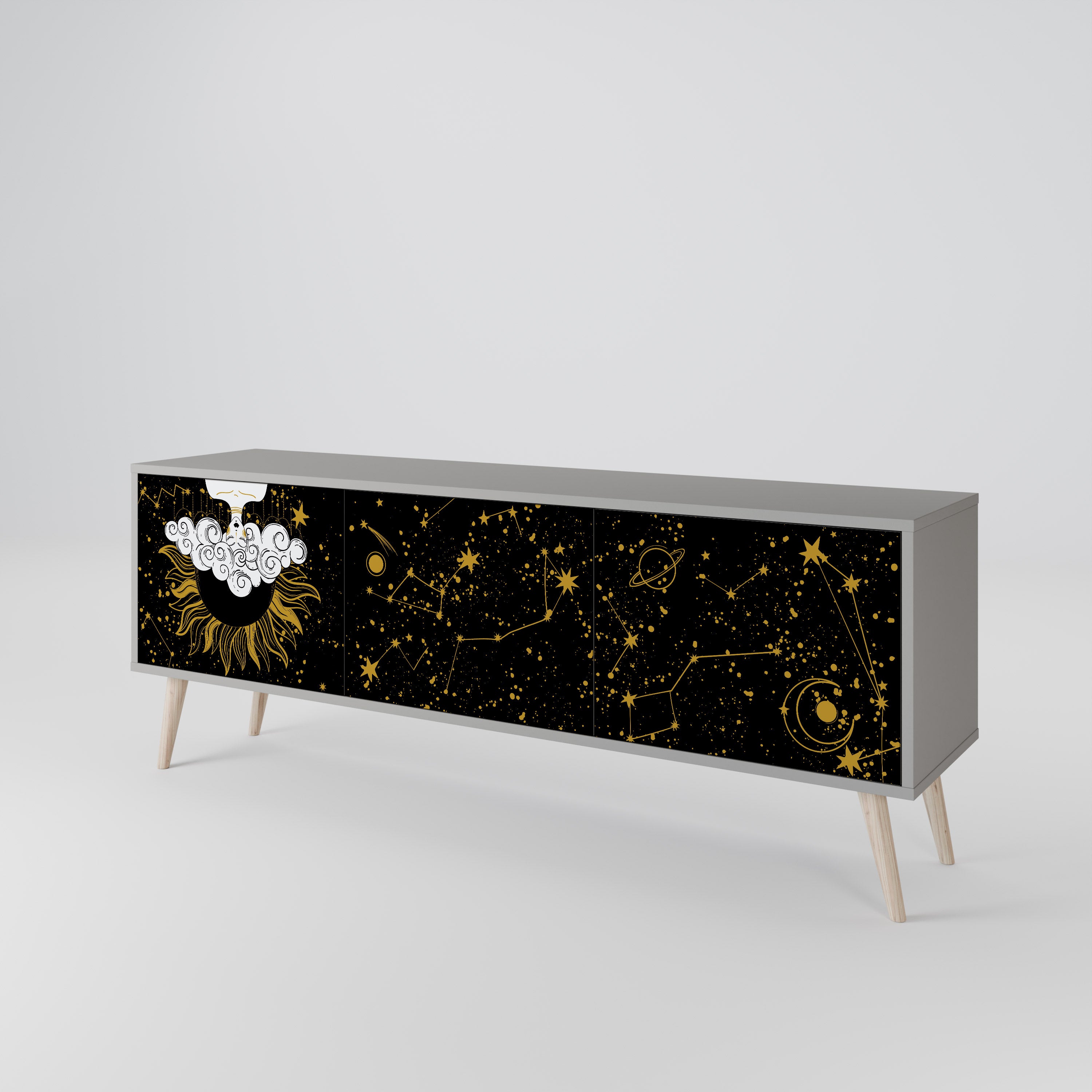 STELLAR CONSTELLATIONS Třídveřový TV stolek