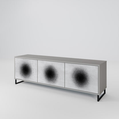 BLACK HOLE Třídveřový TV stolek