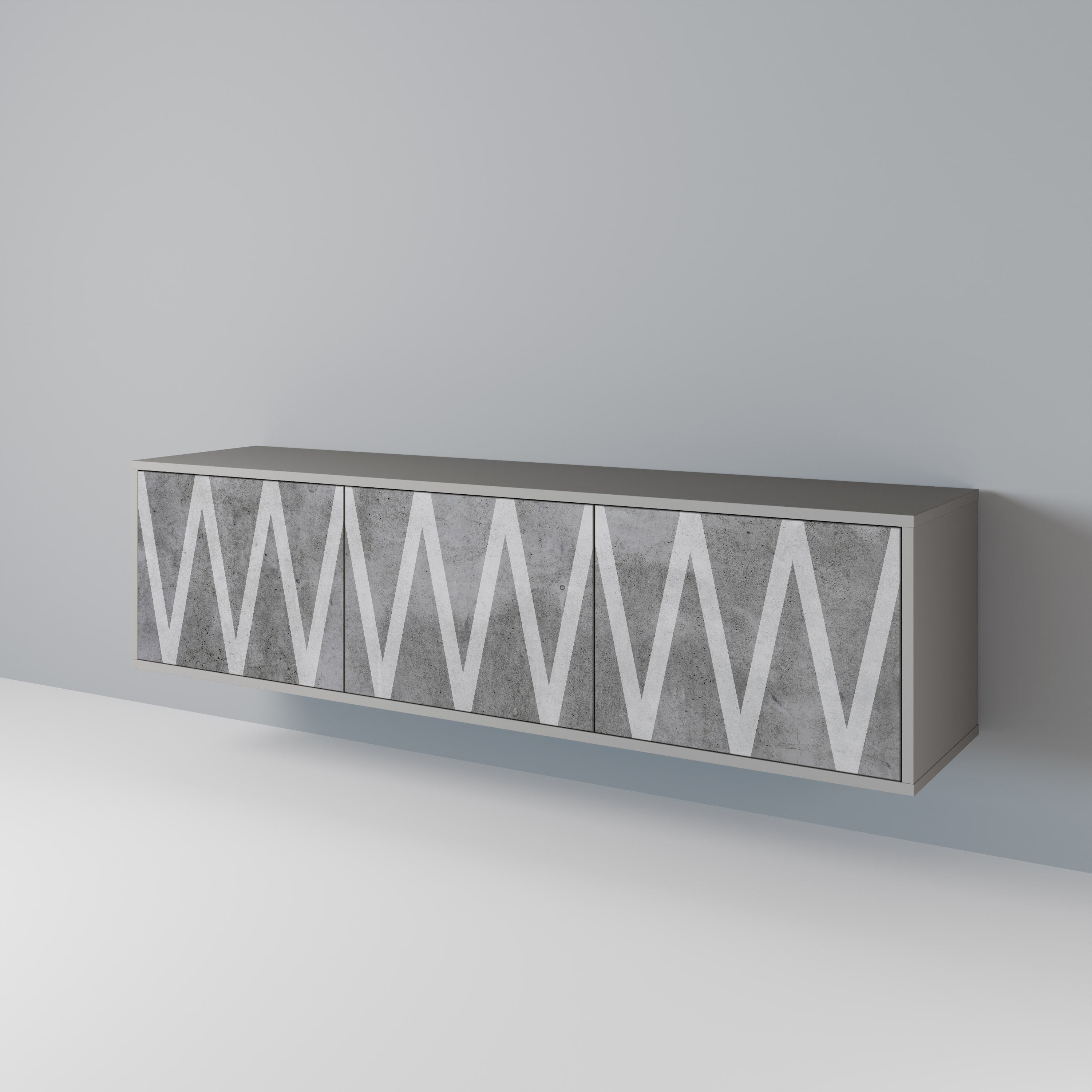 SOLID ZIG ZAG Třídveřový TV stolek