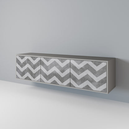 TOUGH ZIG ZAG Třídveřový TV stolek