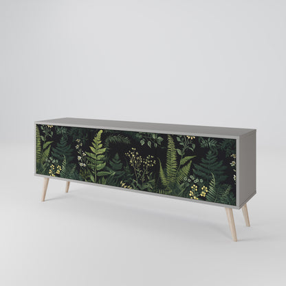 FERN FLOWERS Třídveřový TV stolek