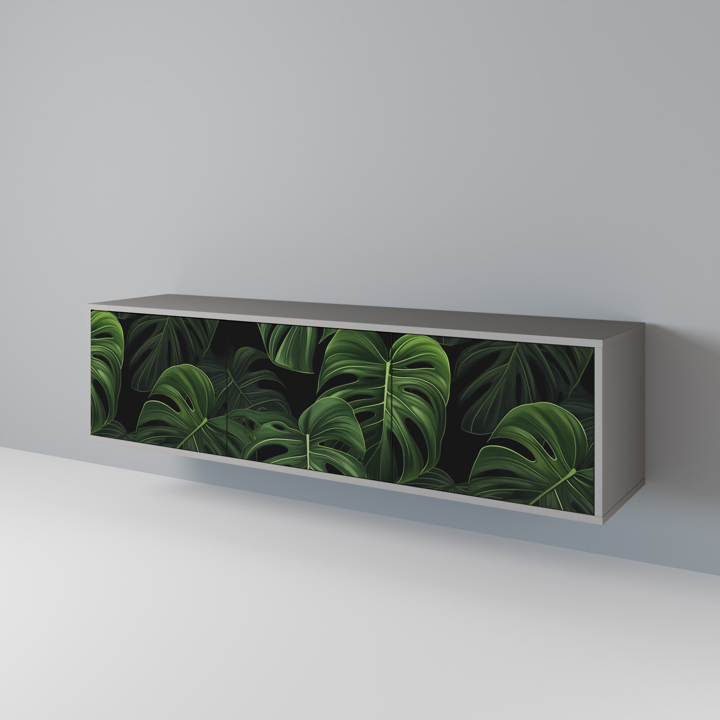 INFINITE MONSTERA Třídveřový TV stolek