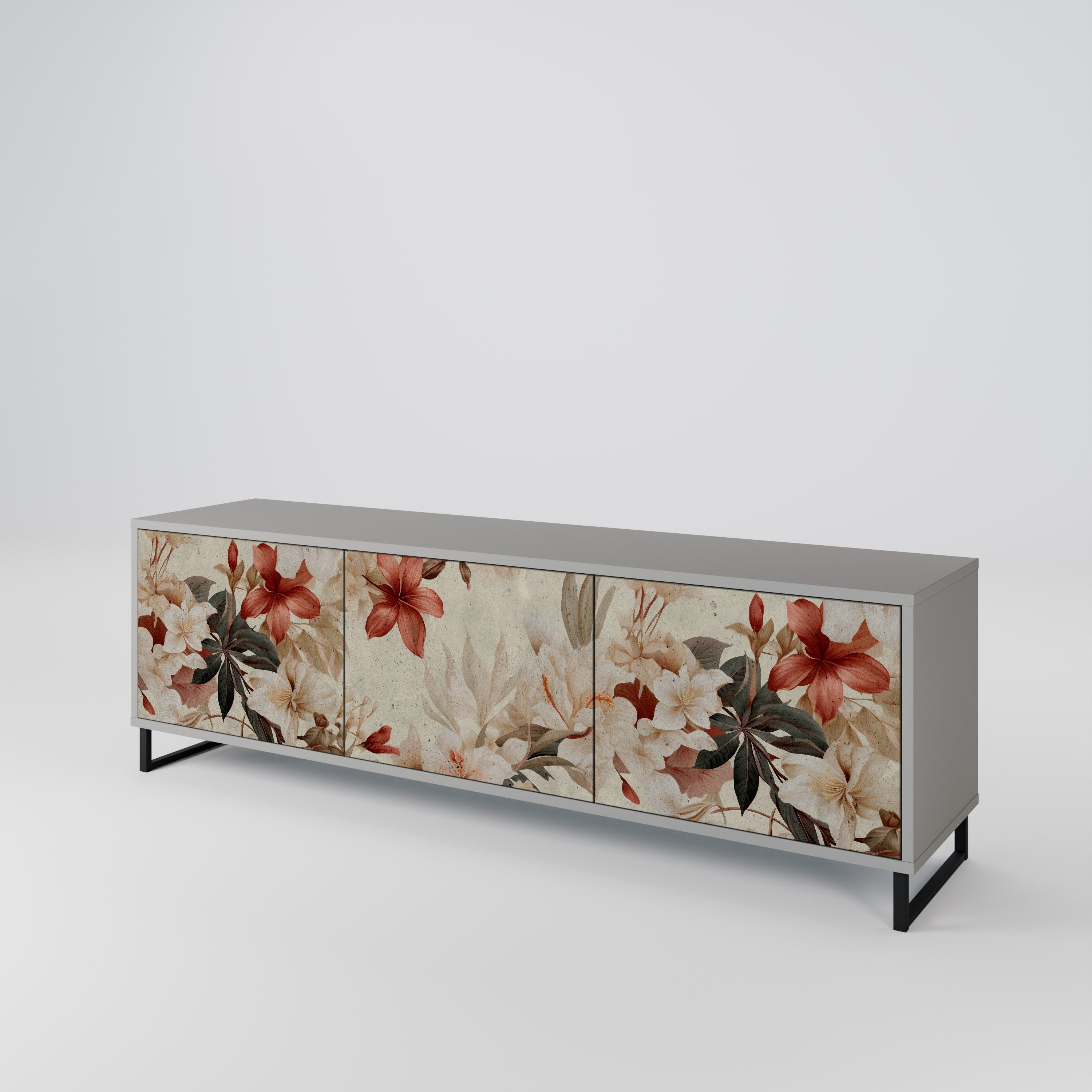 PETAL HARMONY Třídveřový TV stolek