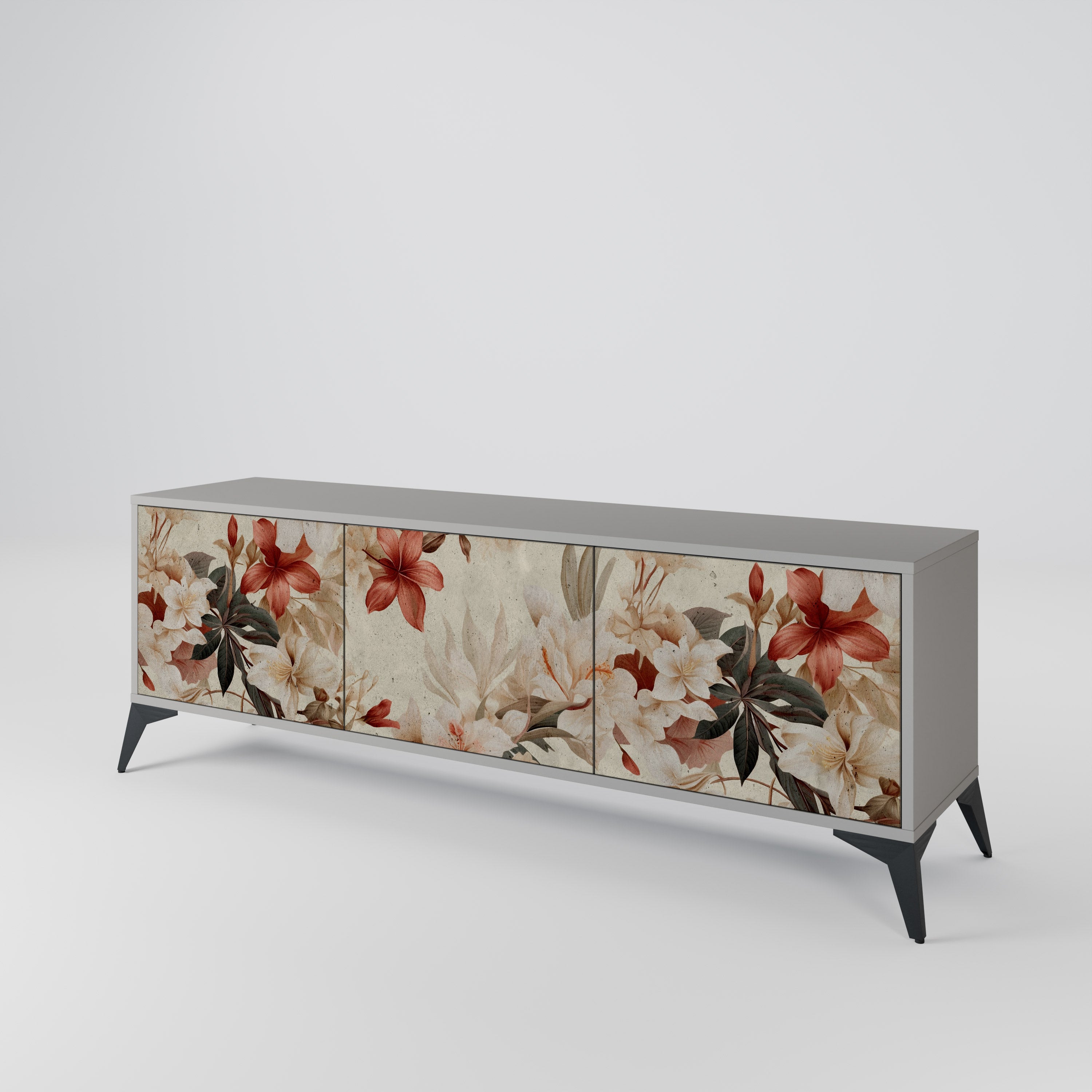 PETAL HARMONY Třídveřový TV stolek