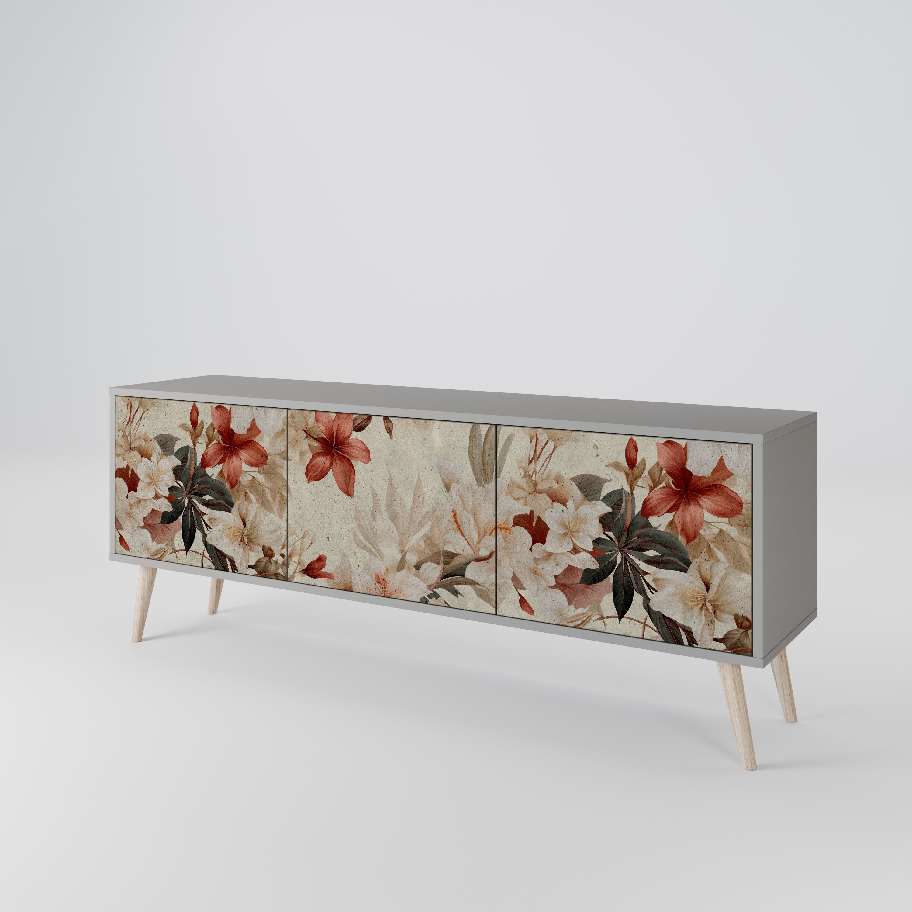 PETAL HARMONY Třídveřový TV stolek