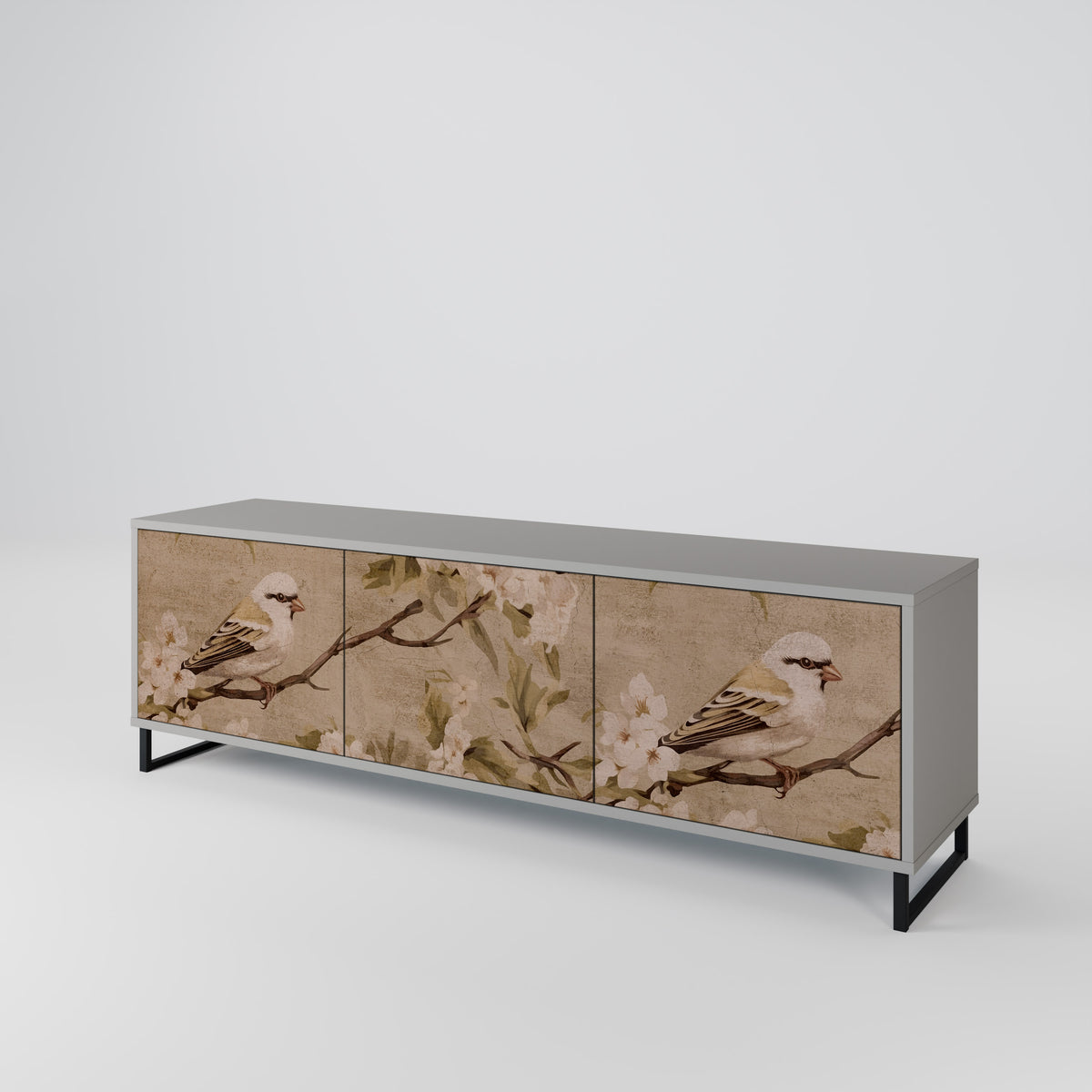 PETAL DISTINGUISH Třídveřový TV stolek