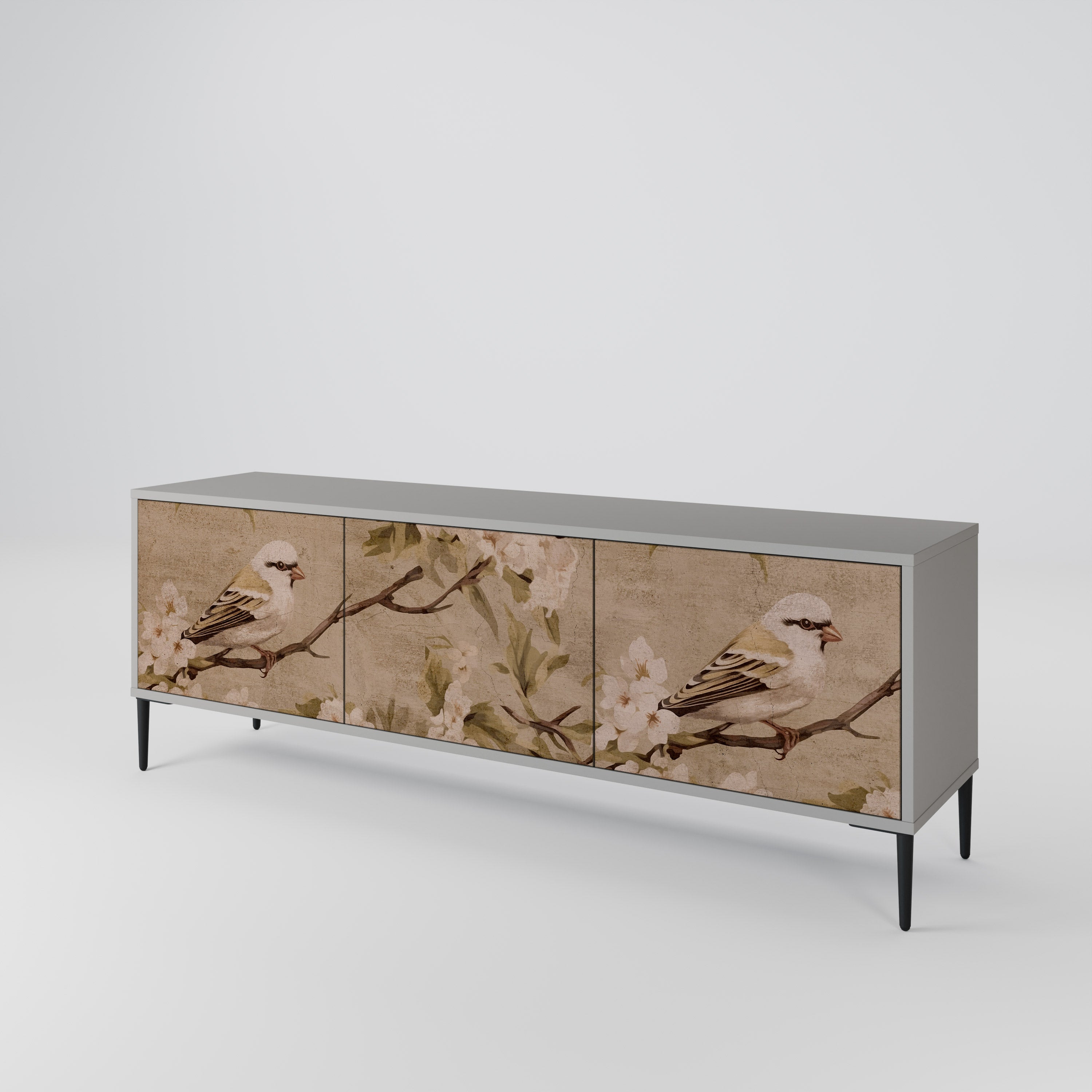 PETAL DISTINGUISH Třídveřový TV stolek