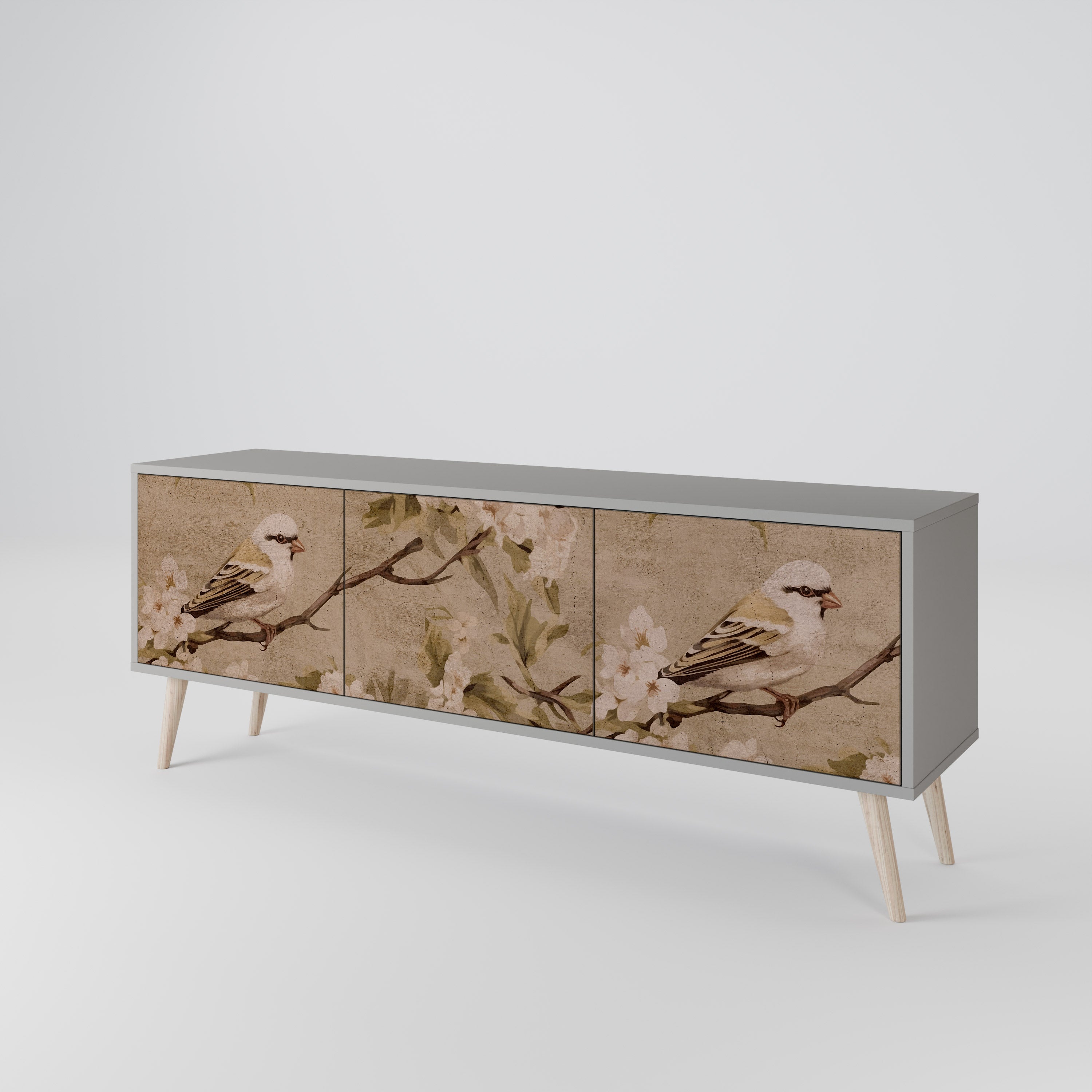 PETAL DISTINGUISH Třídveřový TV stolek
