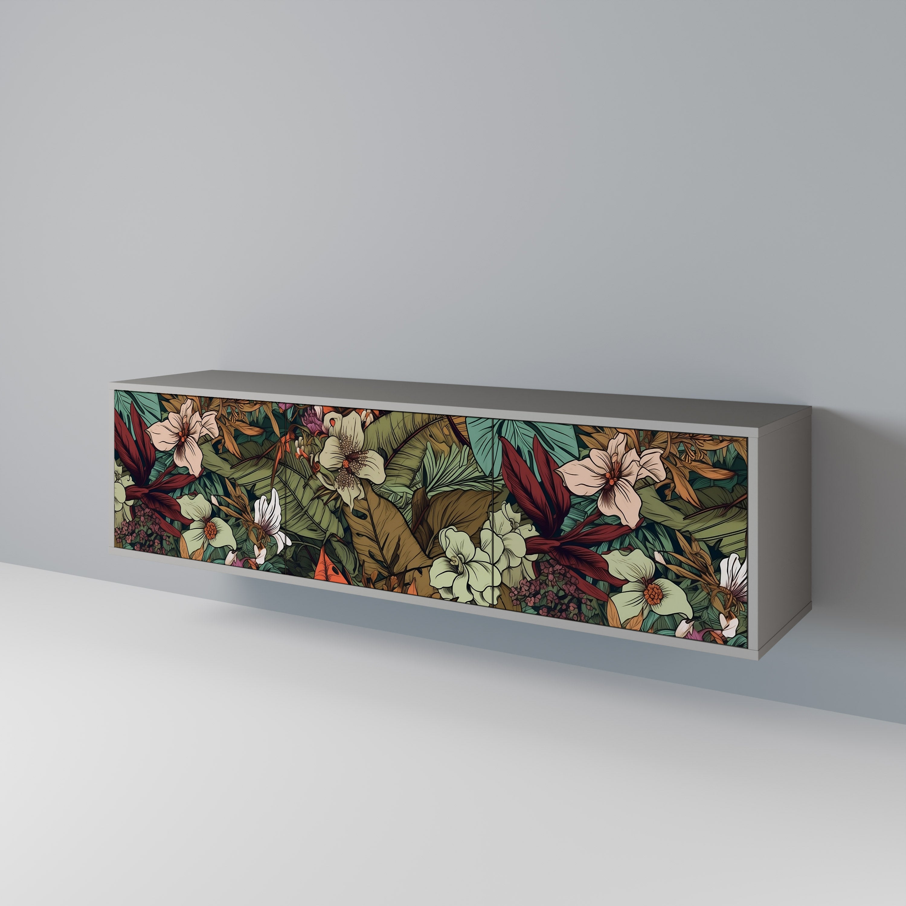 BOTANICAL EMERGENCE Třídveřový TV stolek
