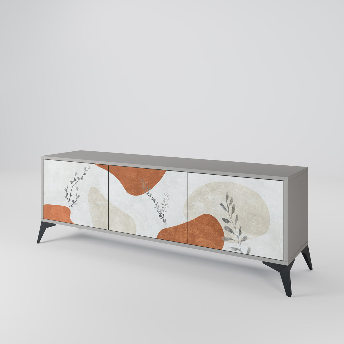 TRANQUIL TWIG Třídveřový TV stolek