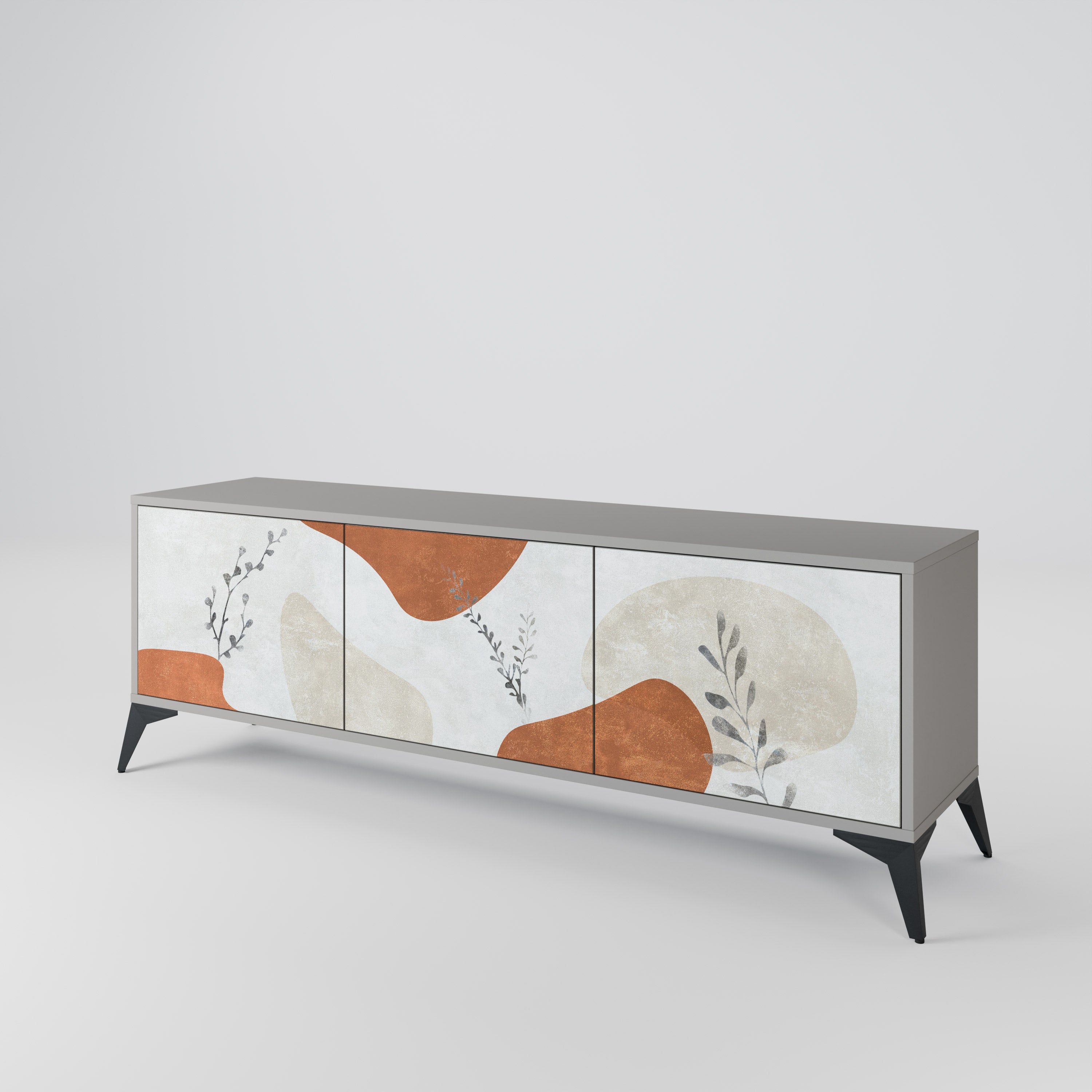 TRANQUIL TWIG Třídveřový TV stolek